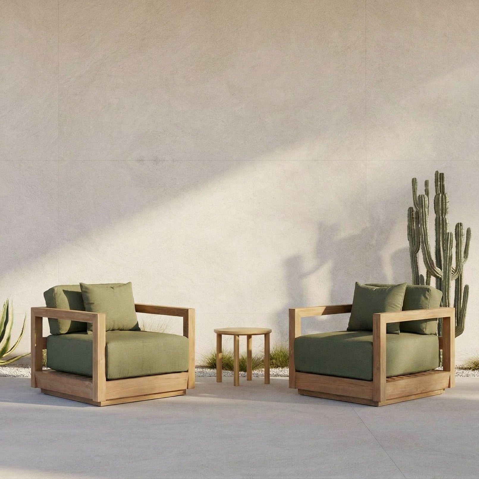 The Umalas Eenzits Outdoor Fauteuil Groen Bazar Bizar