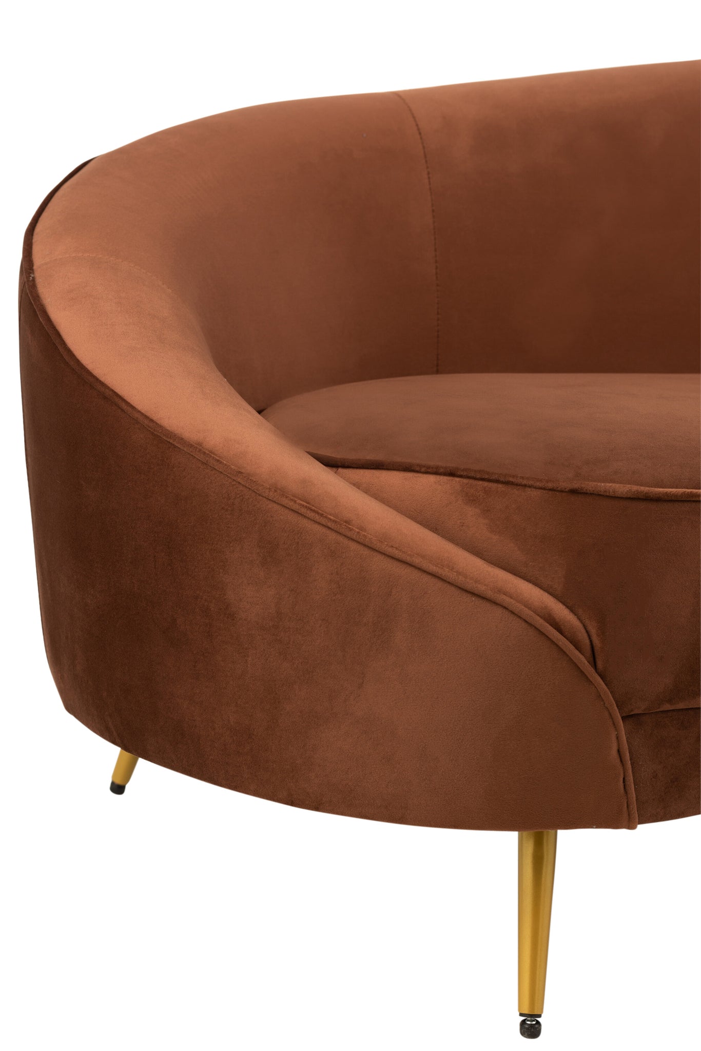 Stoffen Bank Elisabeth Bruin 180cm J-Line