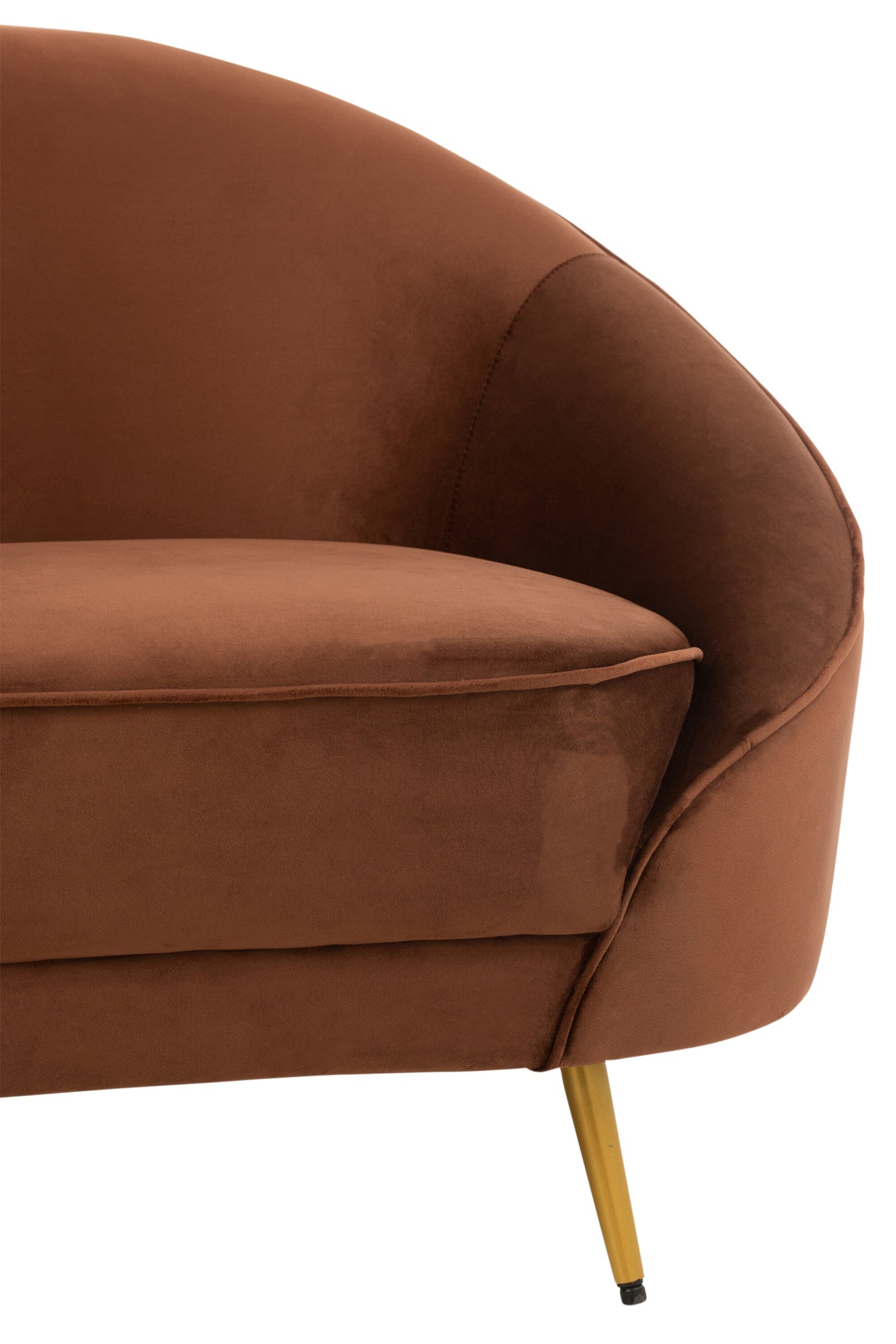 Stoffen Bank Elisabeth Bruin 180cm J-Line