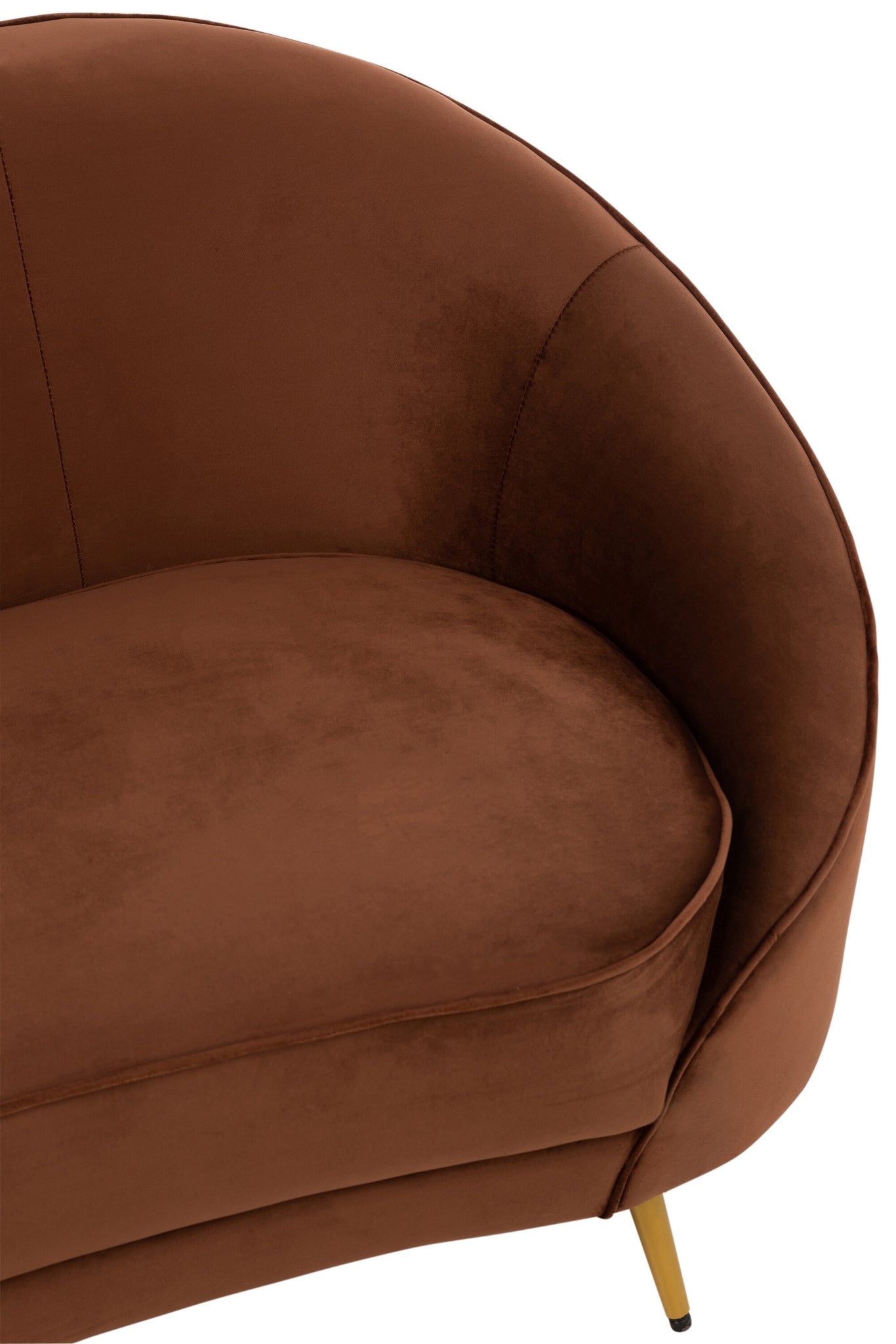 Stoffen Bank Elisabeth Bruin 180cm J-Line