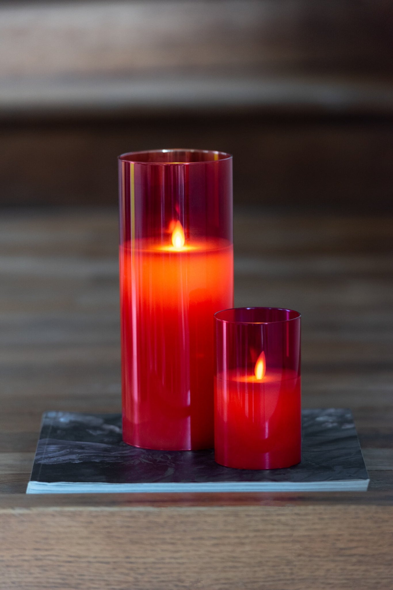Ledlamp Blinkend Glas Rood Large