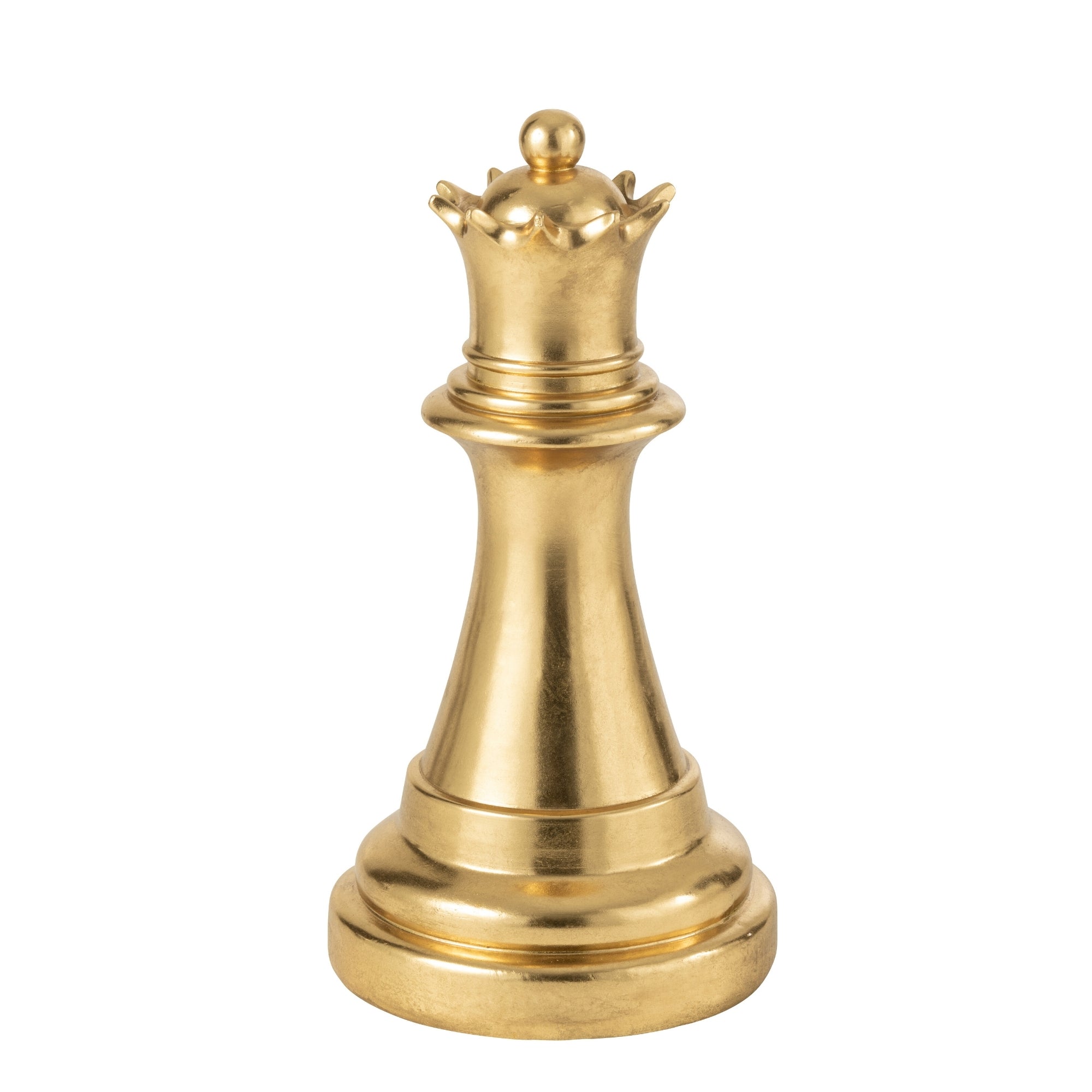 Groot Schaakstuk Koningin Goud J-Line