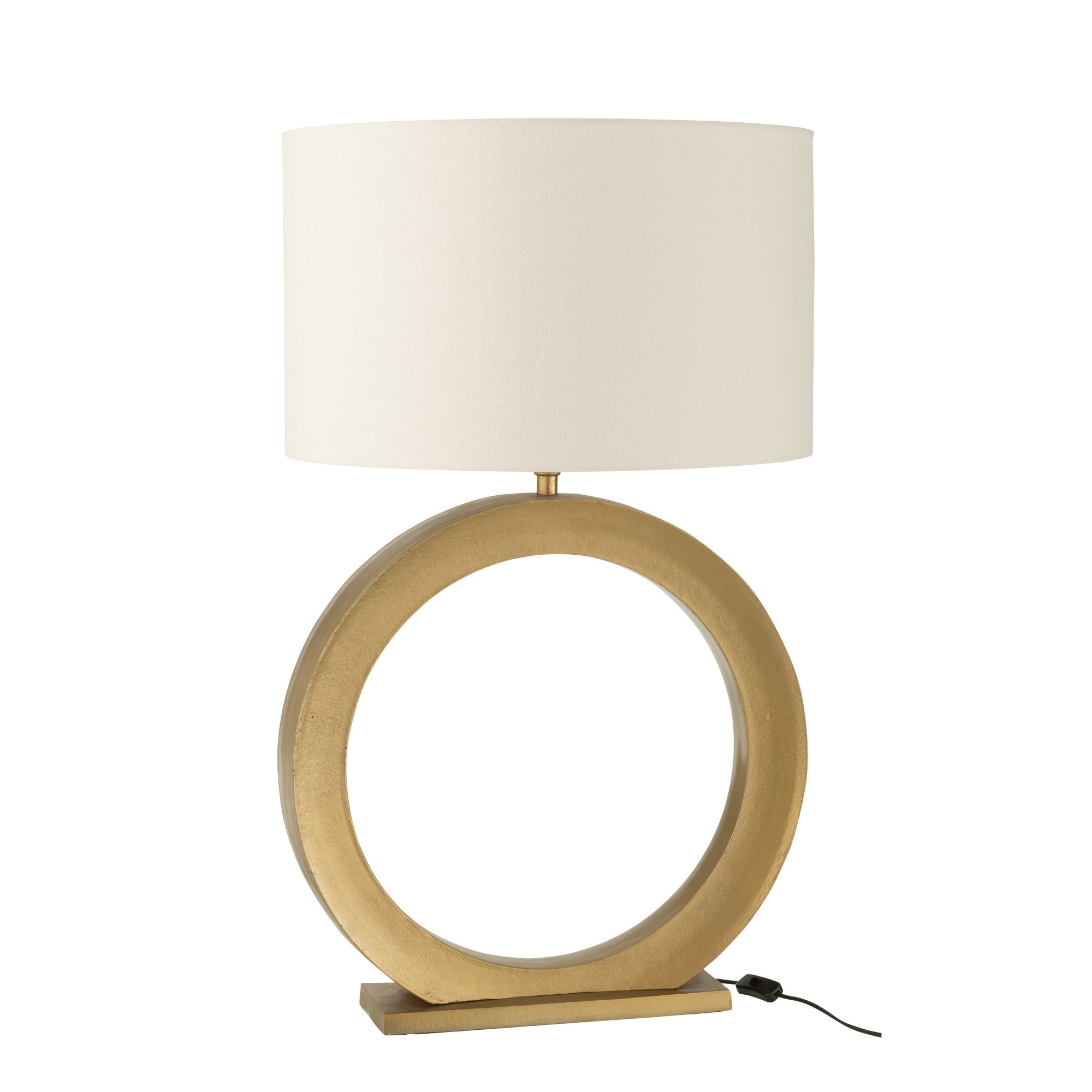 Tafellamp Lamp Rond Aluminium Goudkleurig J-Line