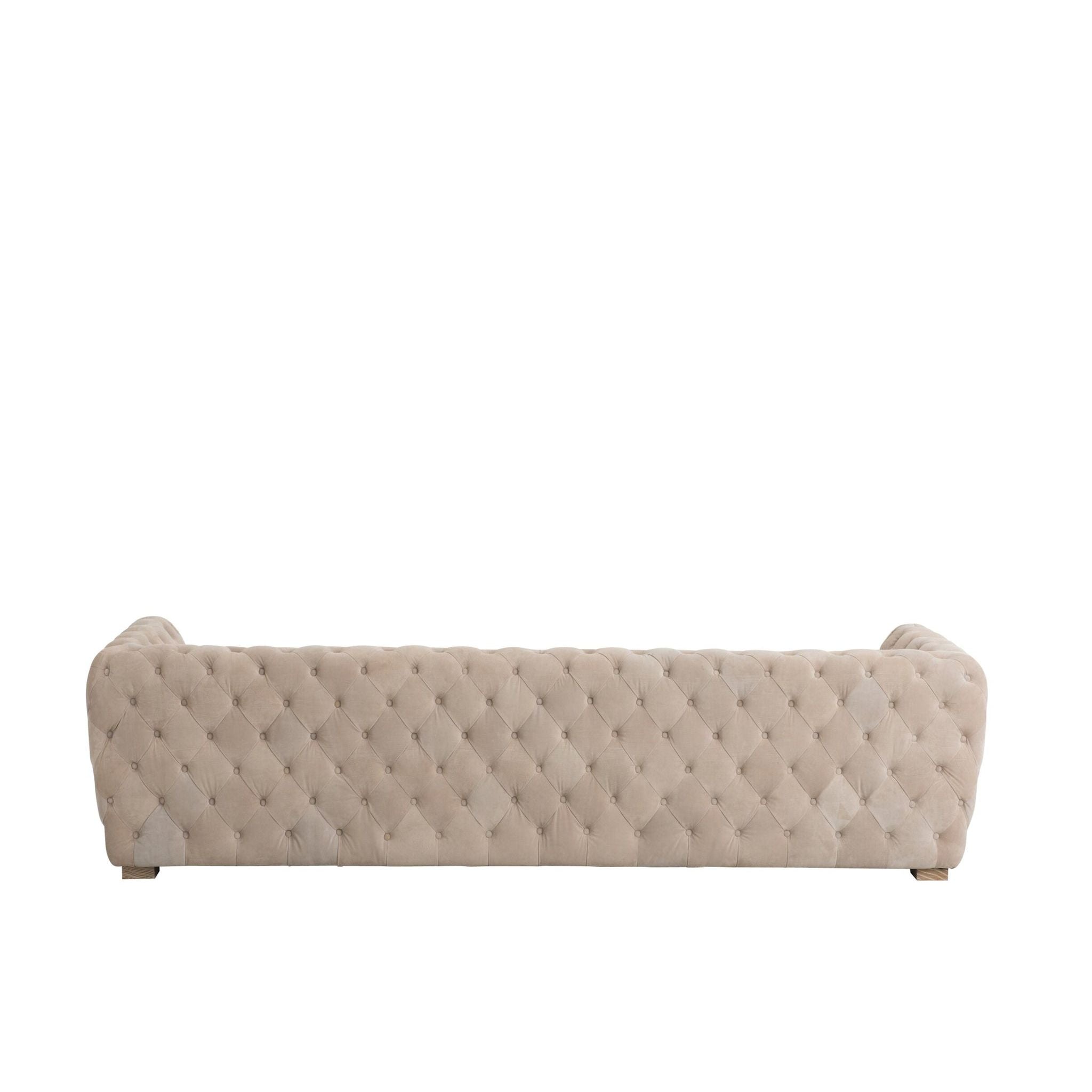 3-Zitsbank Met Knopen Suède Beige J-Line
