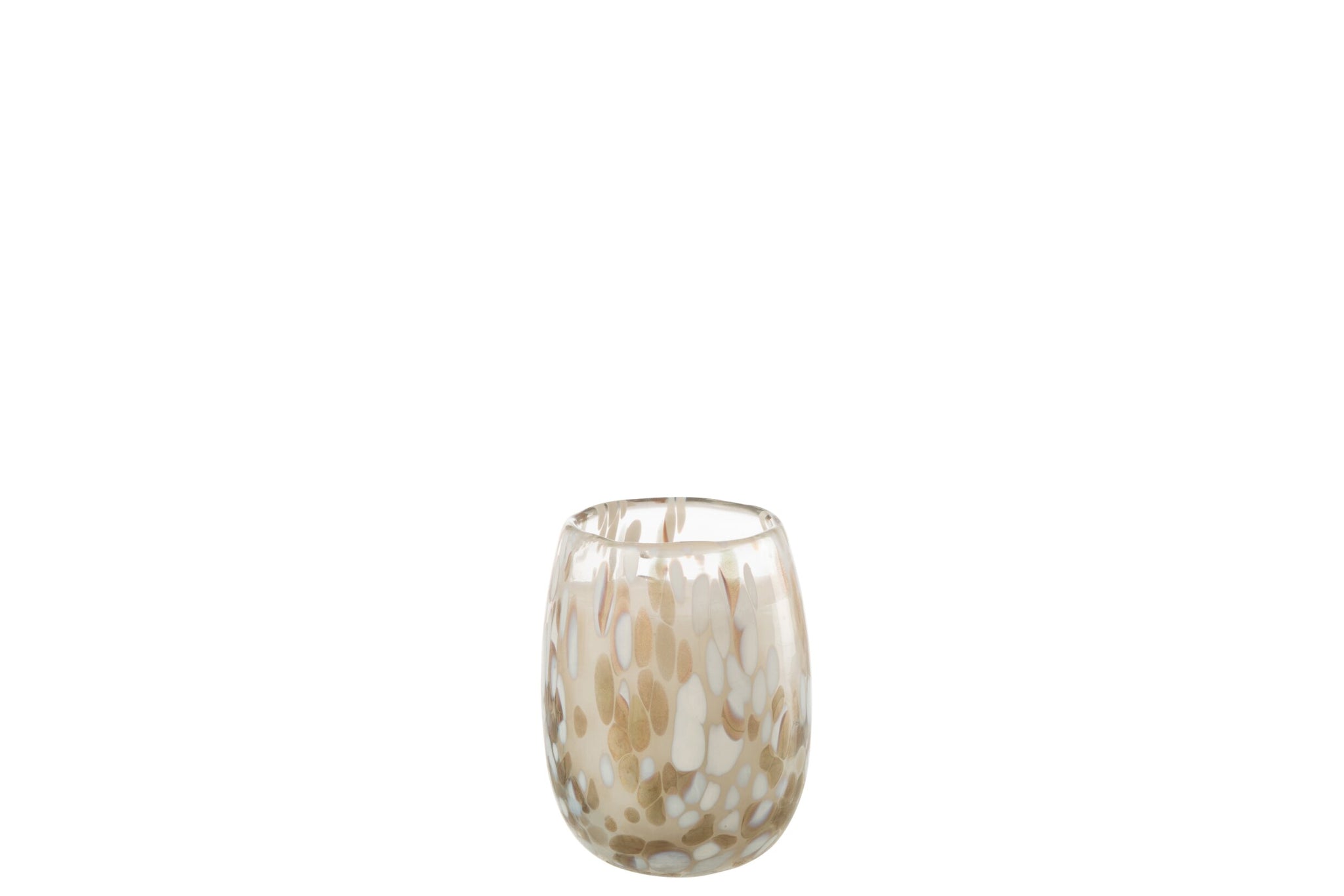 Geurkaars Mia Wit/Mix Glas Small 90uur J-Line