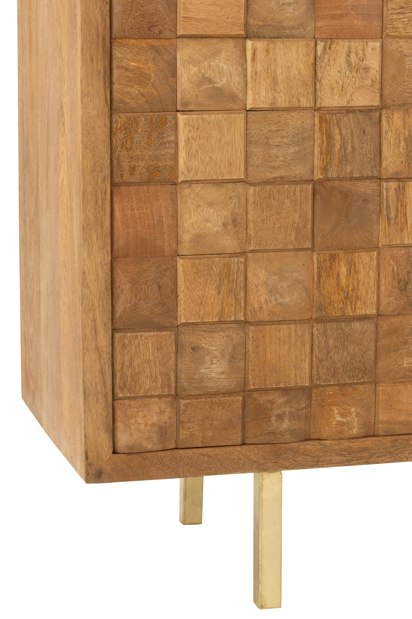 Kast Nino Metaal/Mangohout Naturel/Goud J-Line