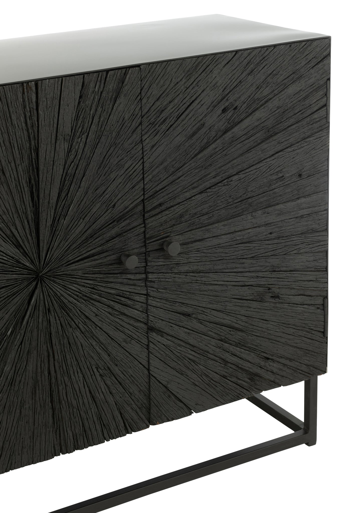 Buffetkast Shanil Hout/Ijzer Zwart J-Line