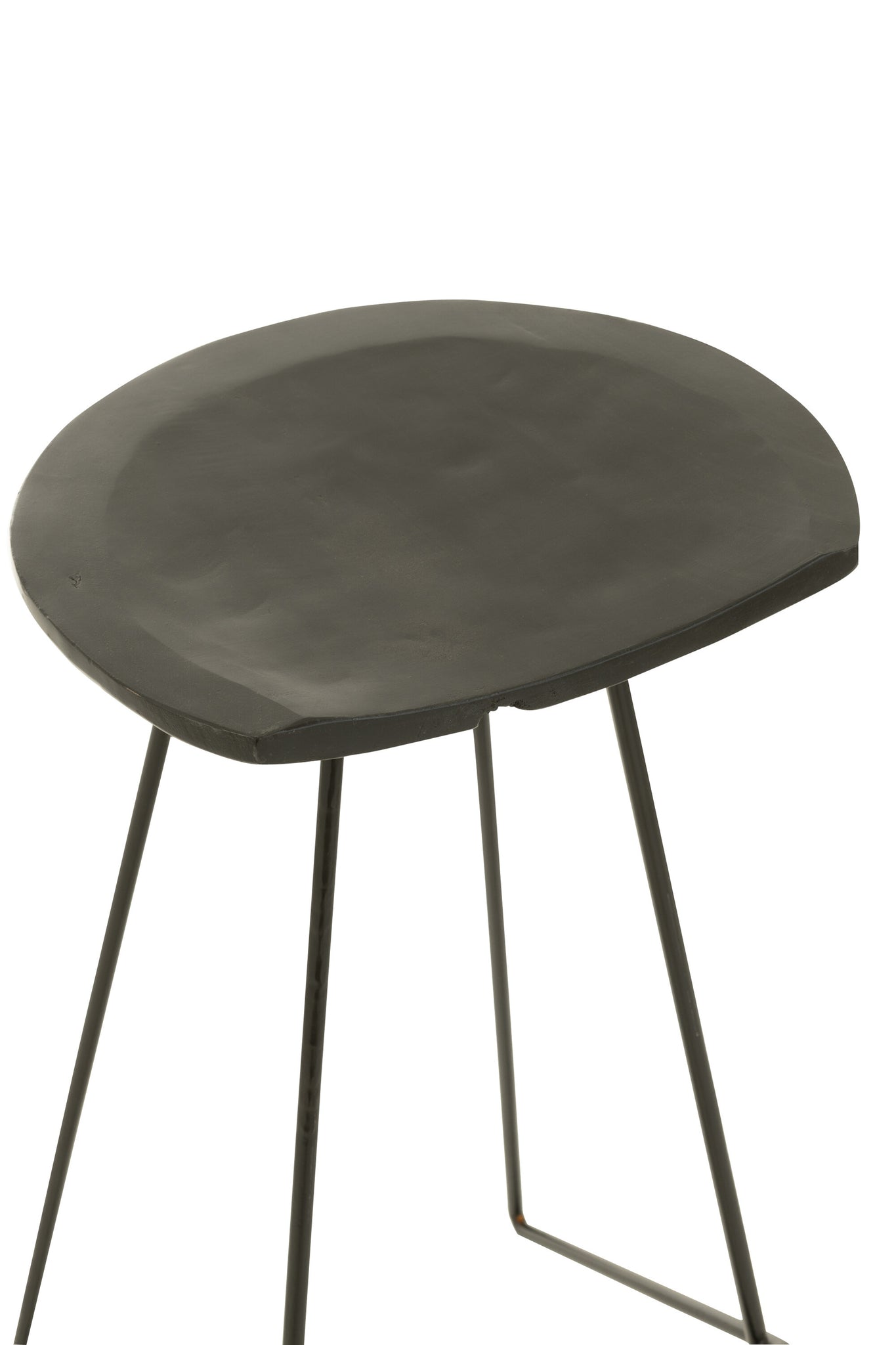 J-Line Barstoel Teak Hout/IJzer Zwart