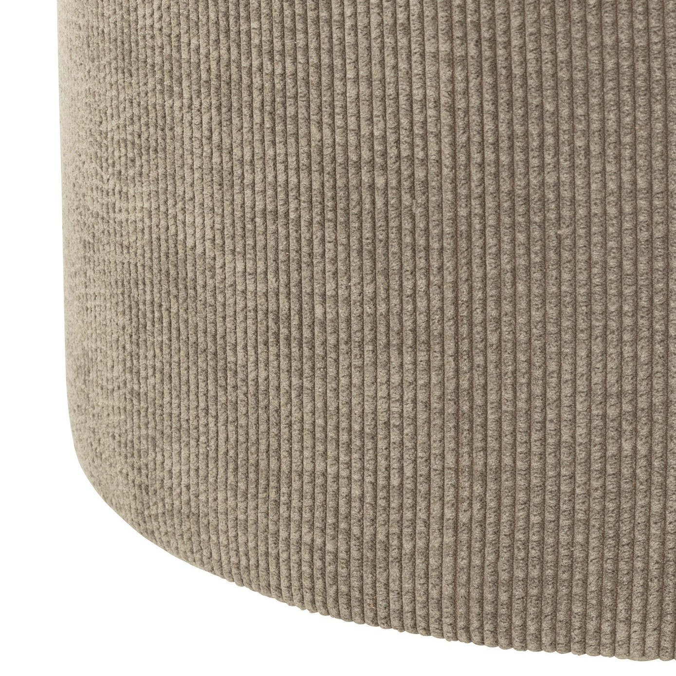 Poef Ribfluweel Grijs J-Line