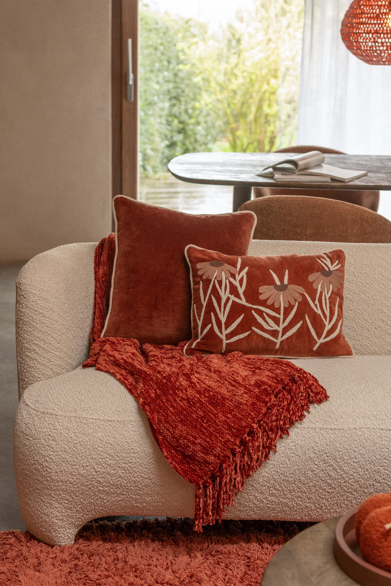 J-Line Witte 2/3-zits Sofa J-Line