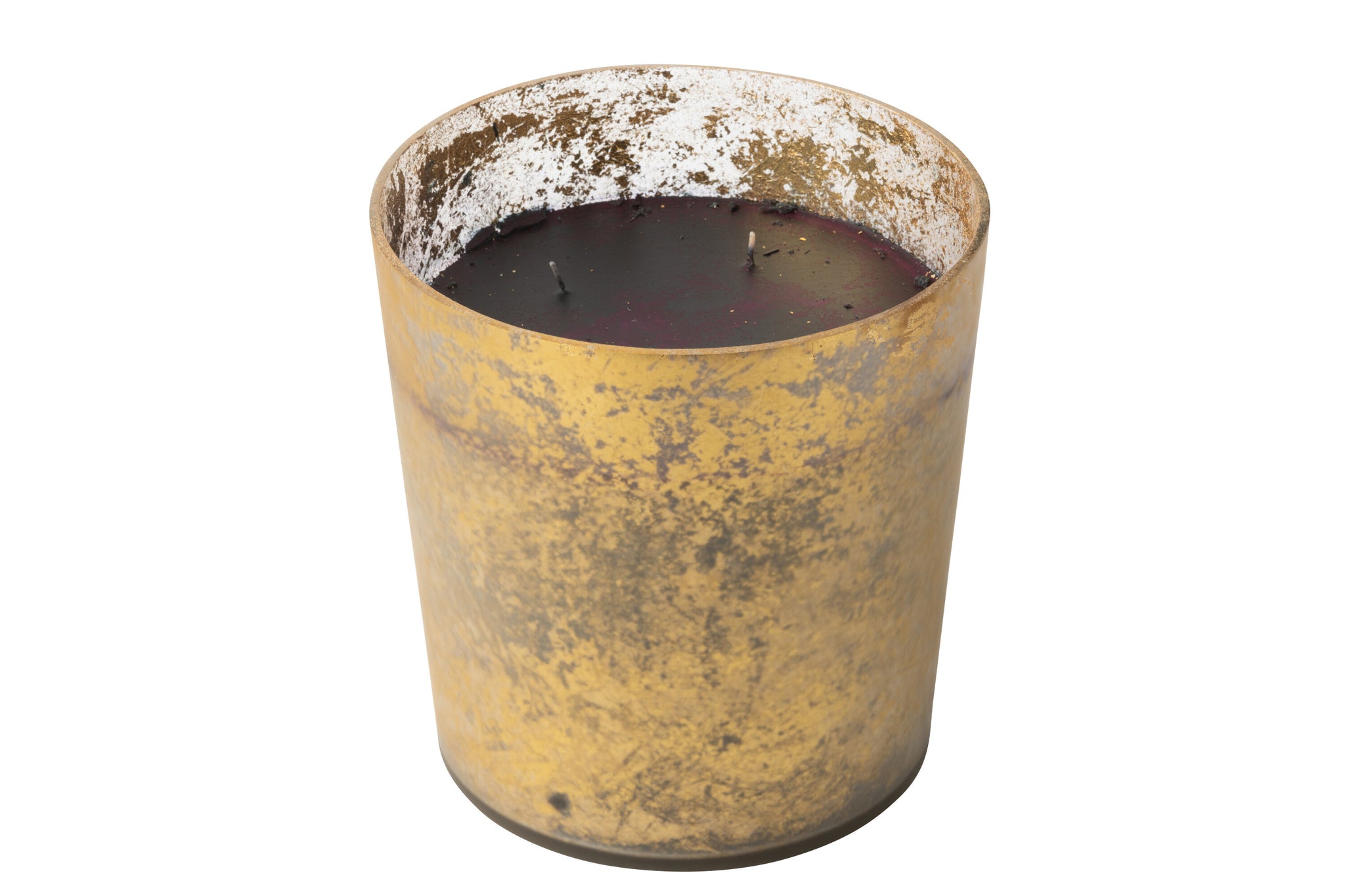 Geurkaars M-Chic Glas Goud/Zwart Large-140u