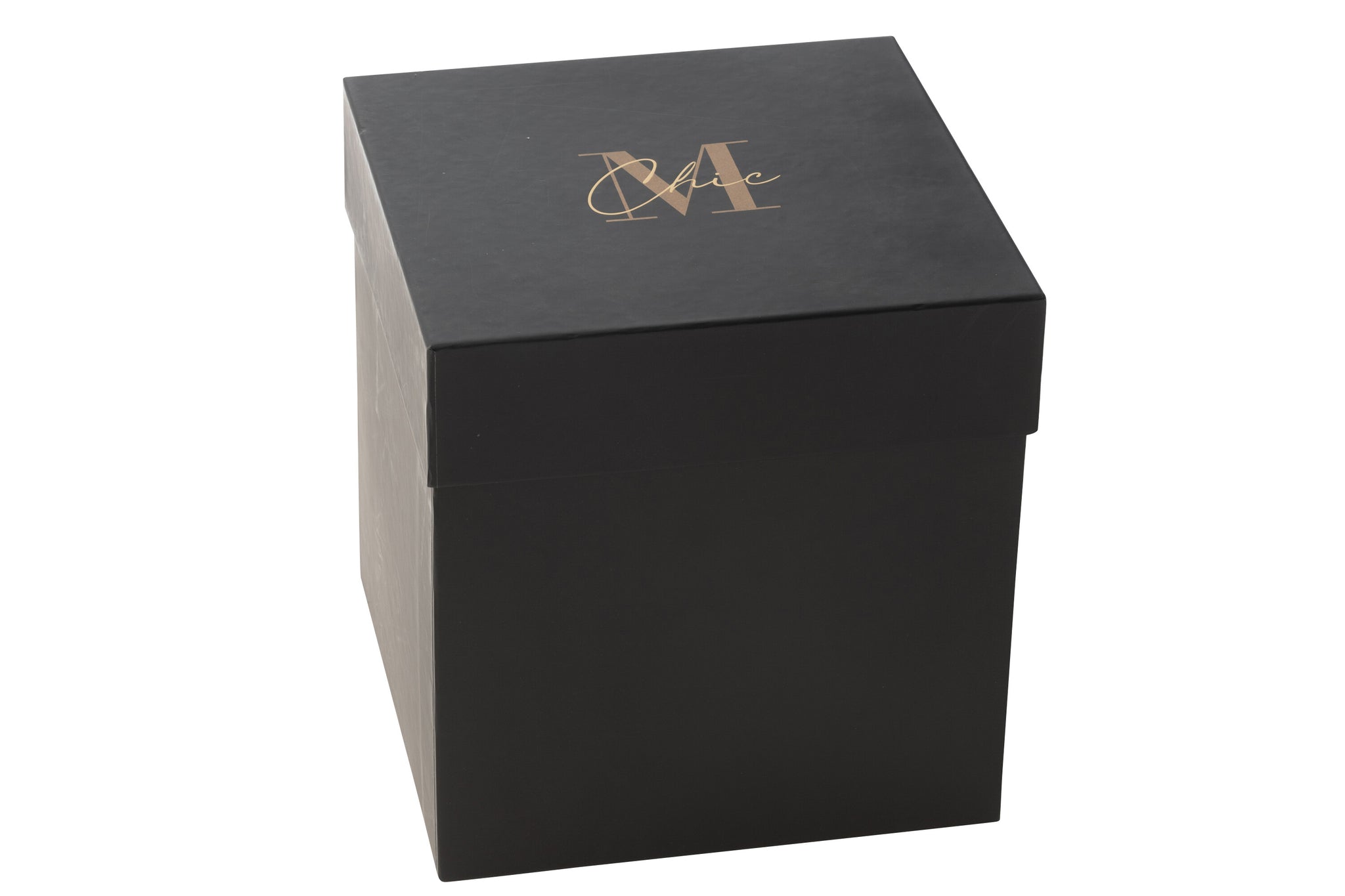 Geurkaars M-Chic Glas Goud/Zwart Large-140u