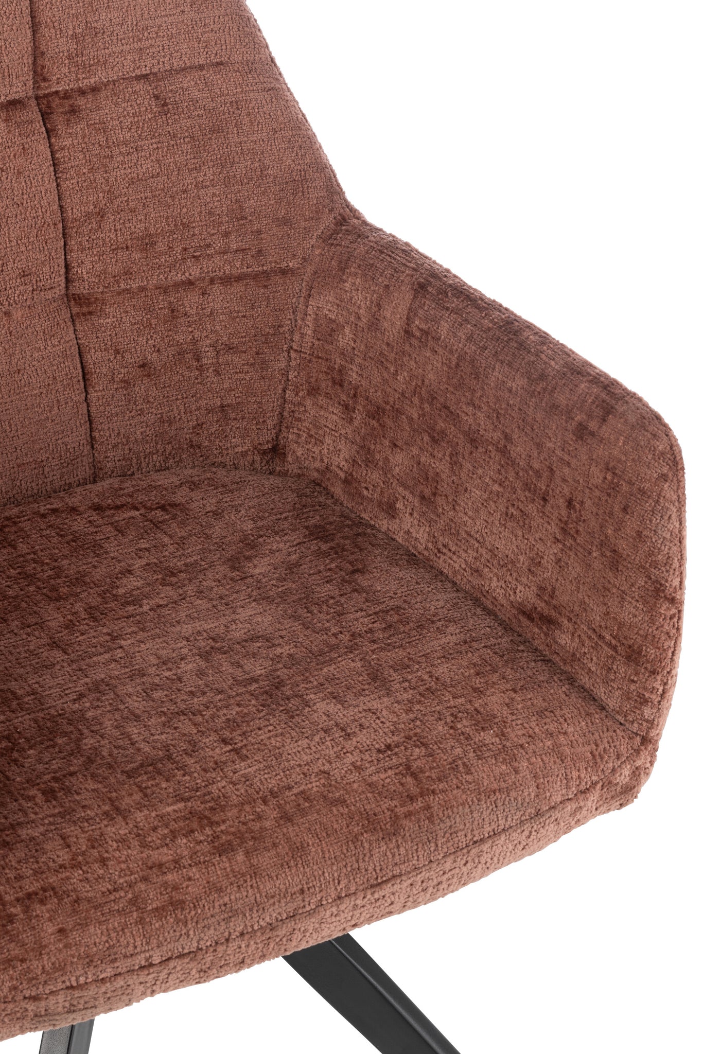 Stoel Louna Ijzer/Acryl Bruin J-Line