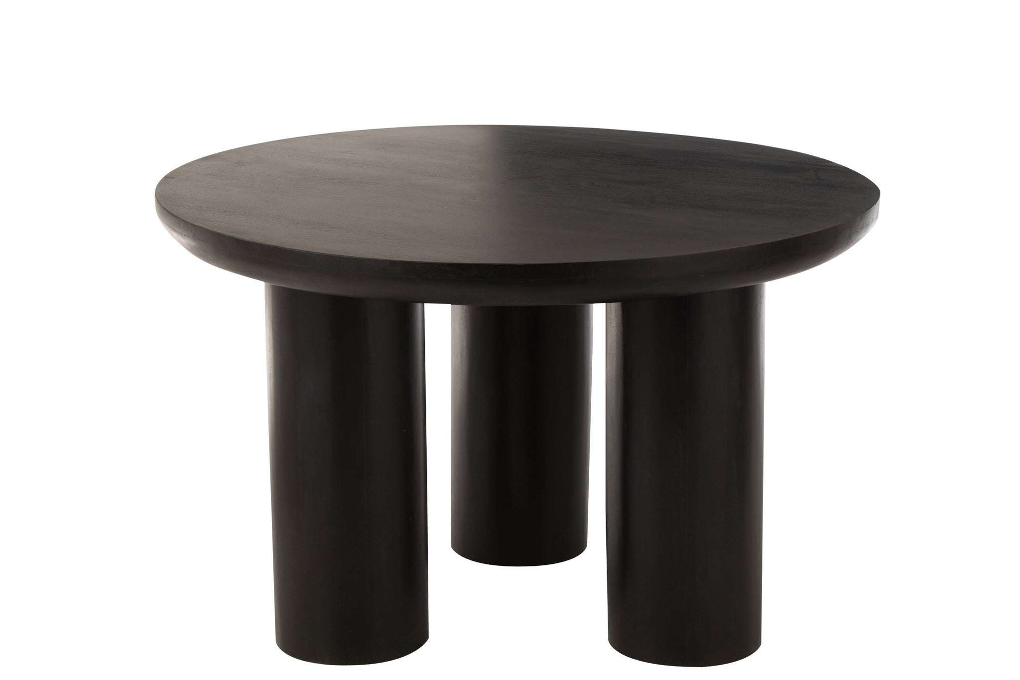 Ronde Eetkamertafel Trio Mangohout Zwart J-Line