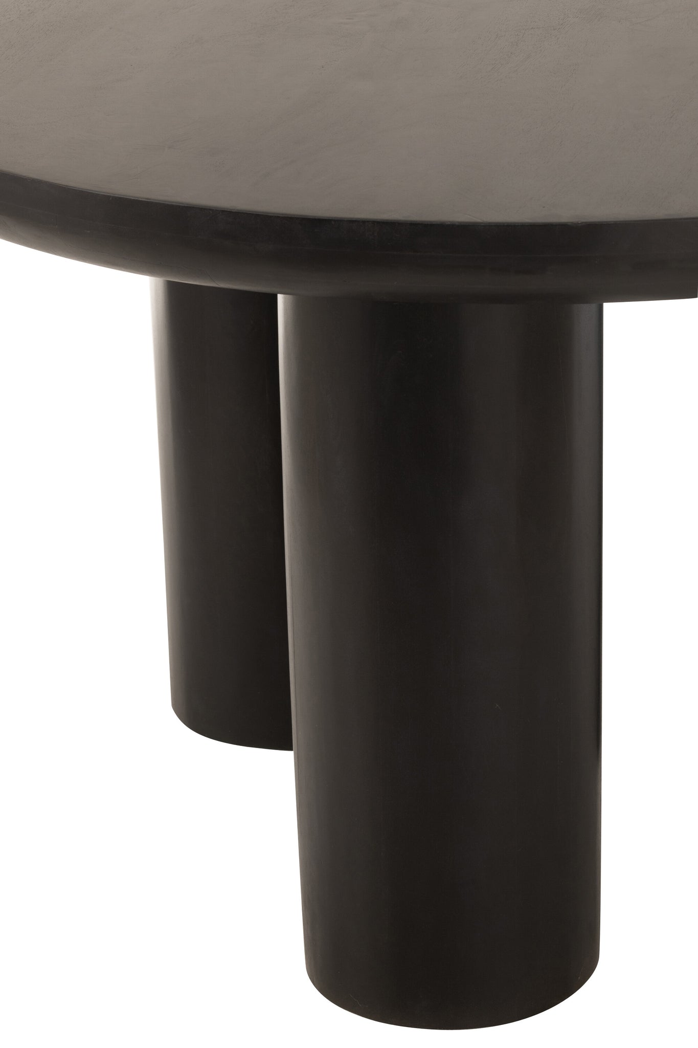 Ronde Eetkamertafel Trio Mangohout Zwart J-Line