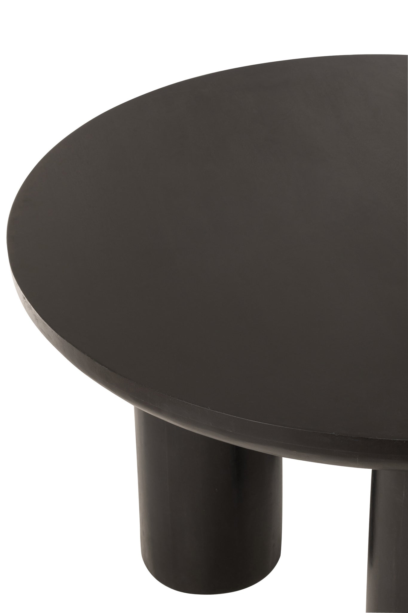 Ronde Eetkamertafel Trio Mangohout Zwart J-Line