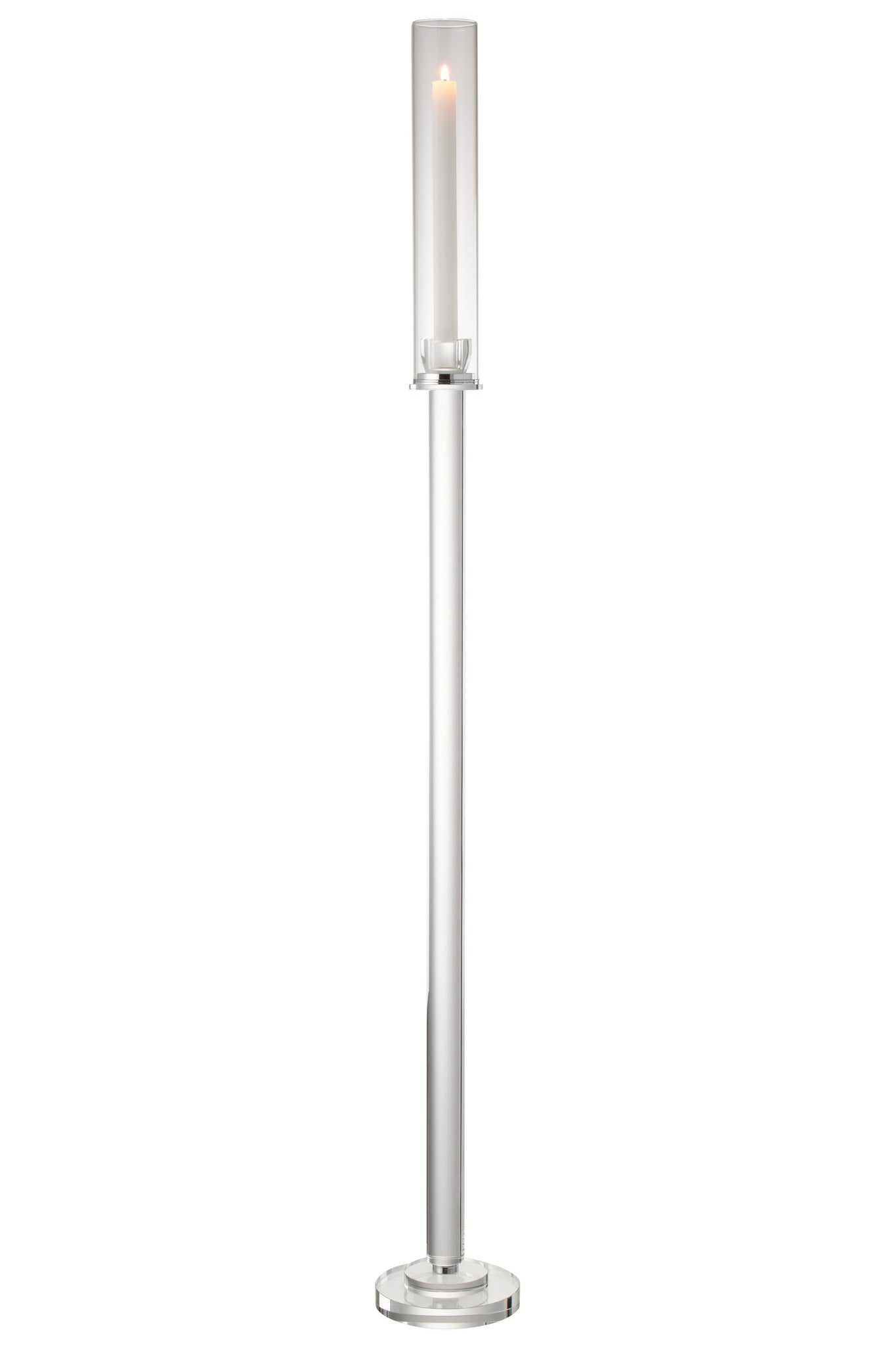 Kaarshouder Moira Glas Transparant Large Dia14xH120cm J-Line