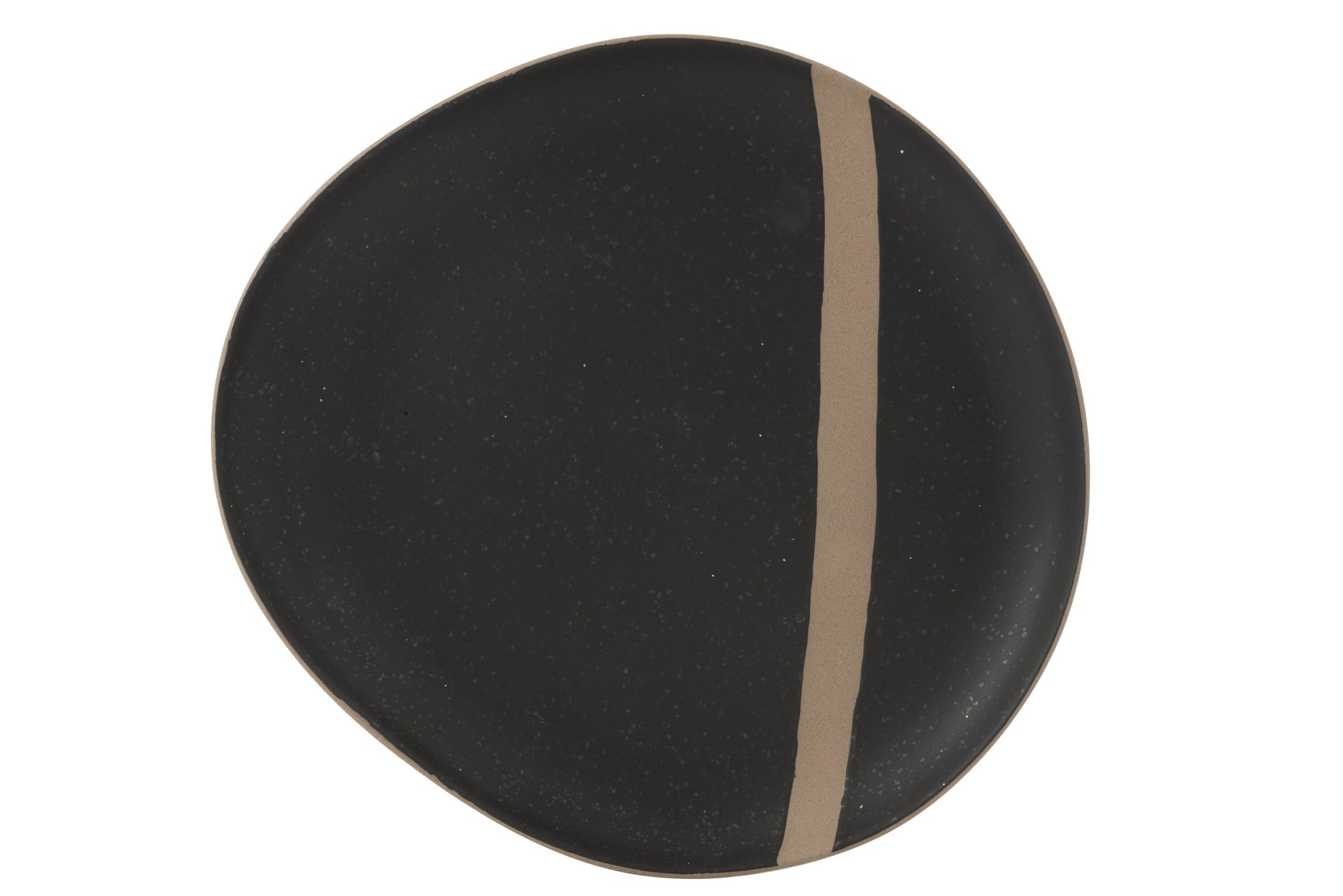 Bord Keramiek Zwart/Taupe Large J-Line