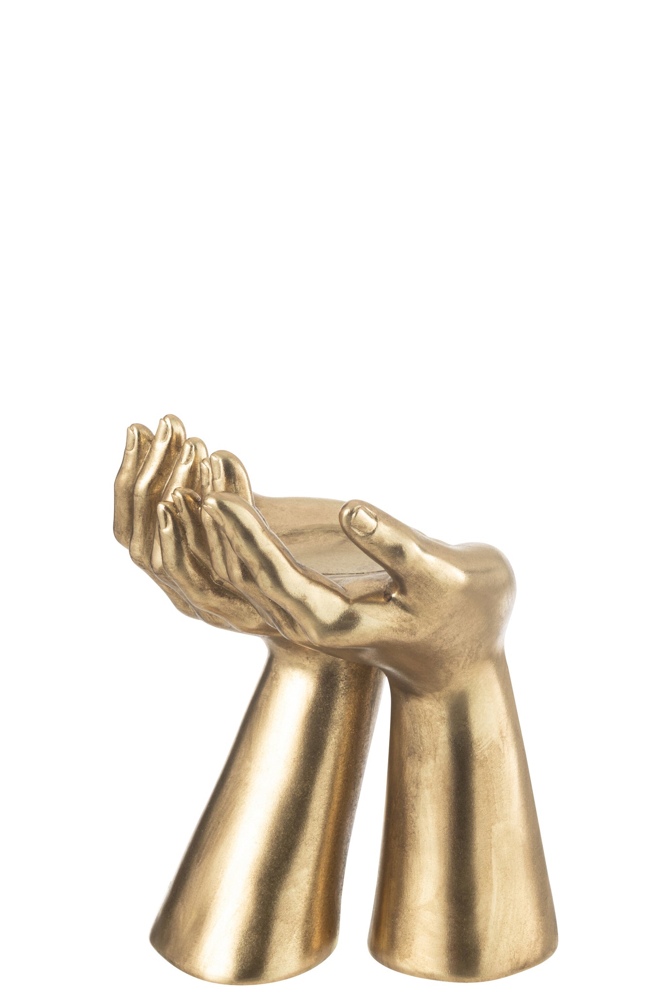 Kandelaar Handen Resine Goud J-Line
