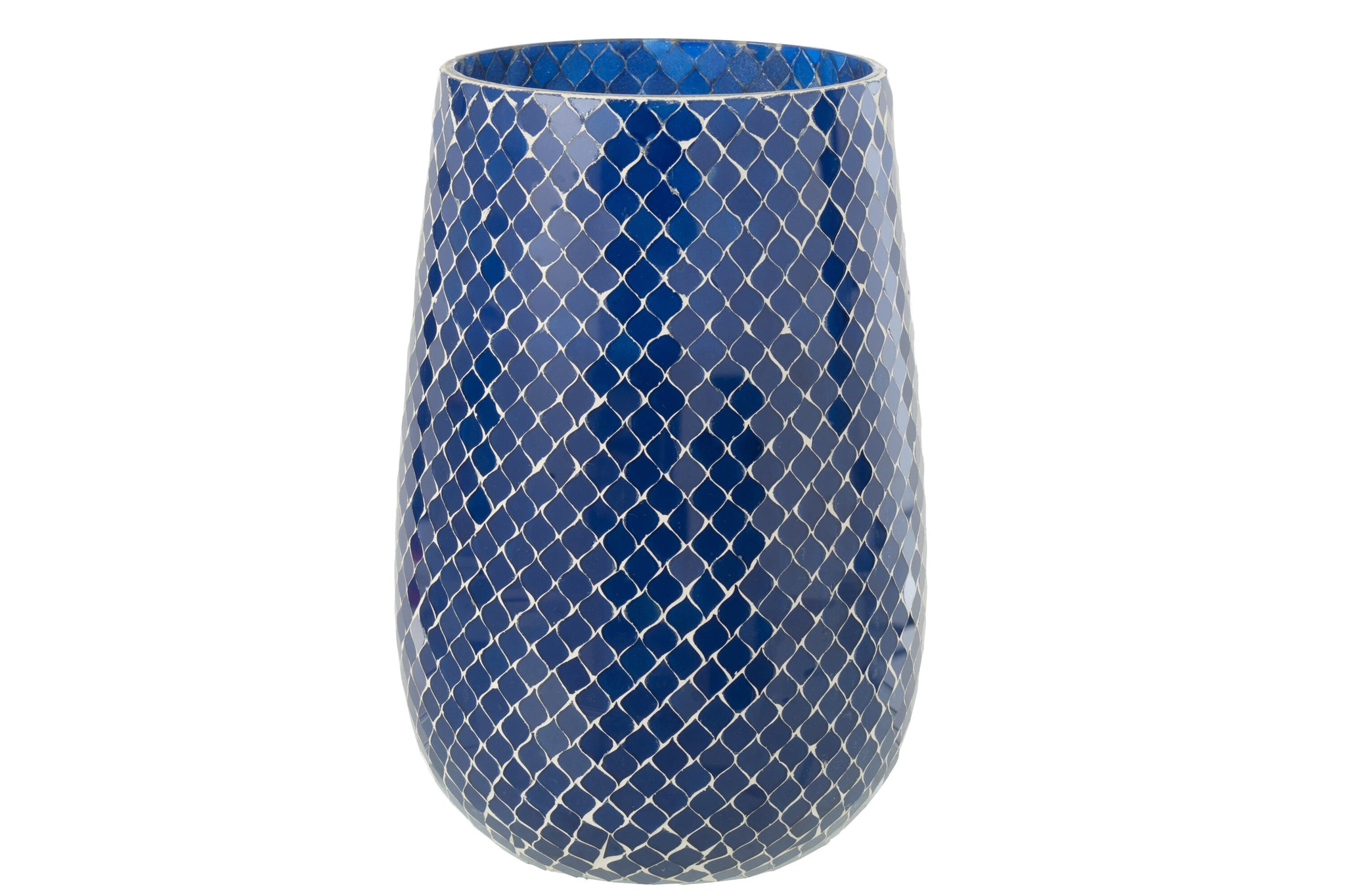 Geurkaars Mia Mozaeik Blauw Large-230h