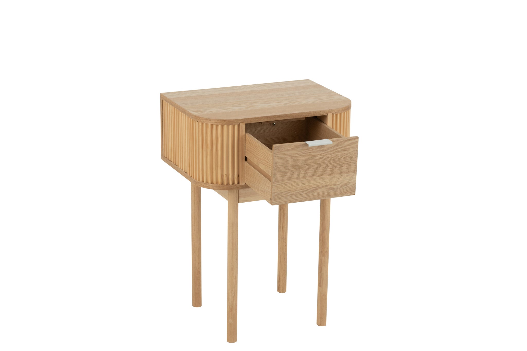 Nachtkast Rond Mdf/Dennenhout Naturel J-Line
