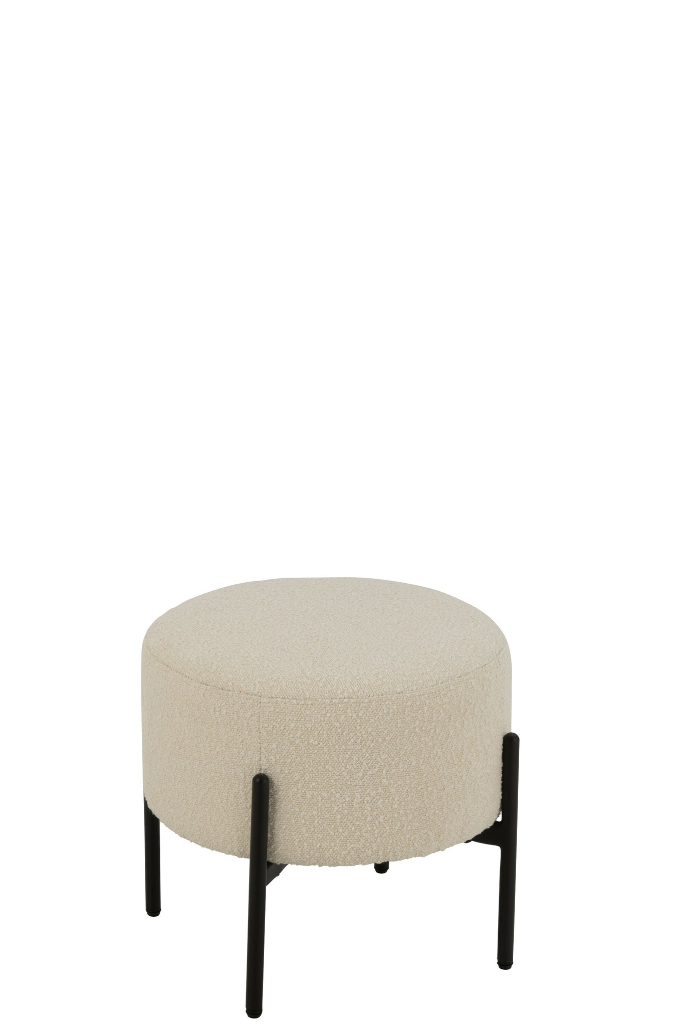 Kruk Boucle Multiplex/Polyester Wit/Zwart J-Line