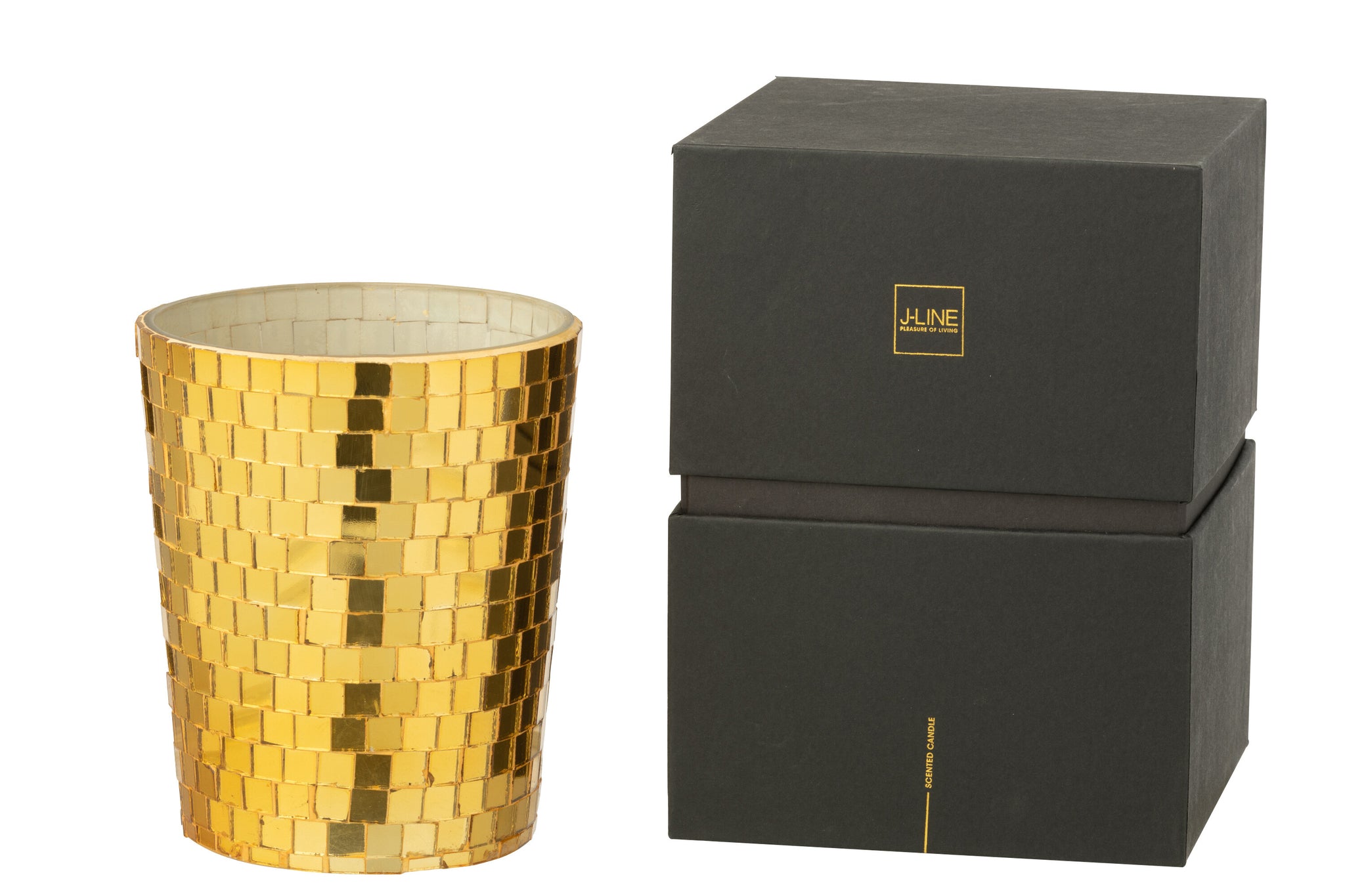 Geurkaars Spiegel Glas Geel J-Line