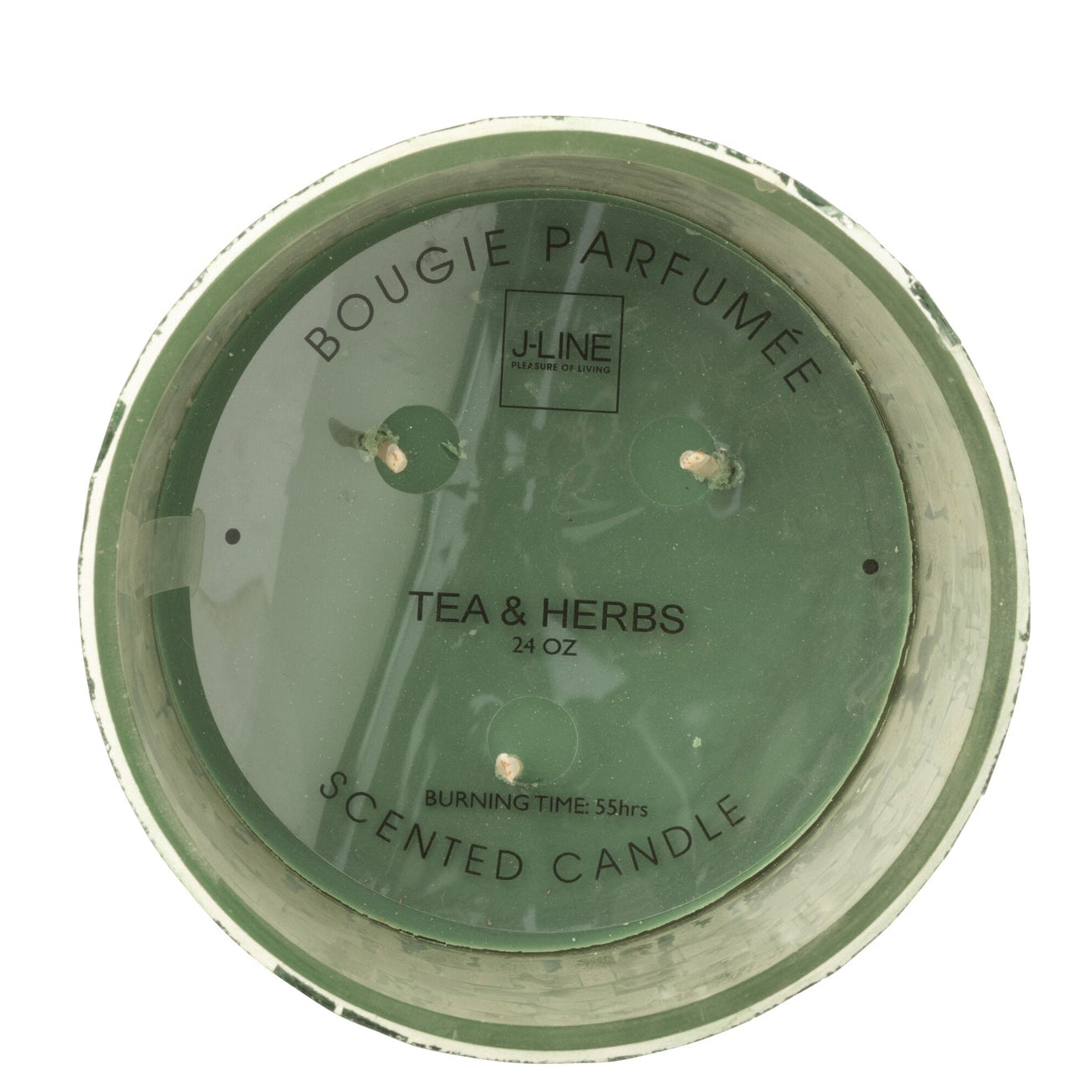 Geurkaars Spiegel Glas Groen J-Line