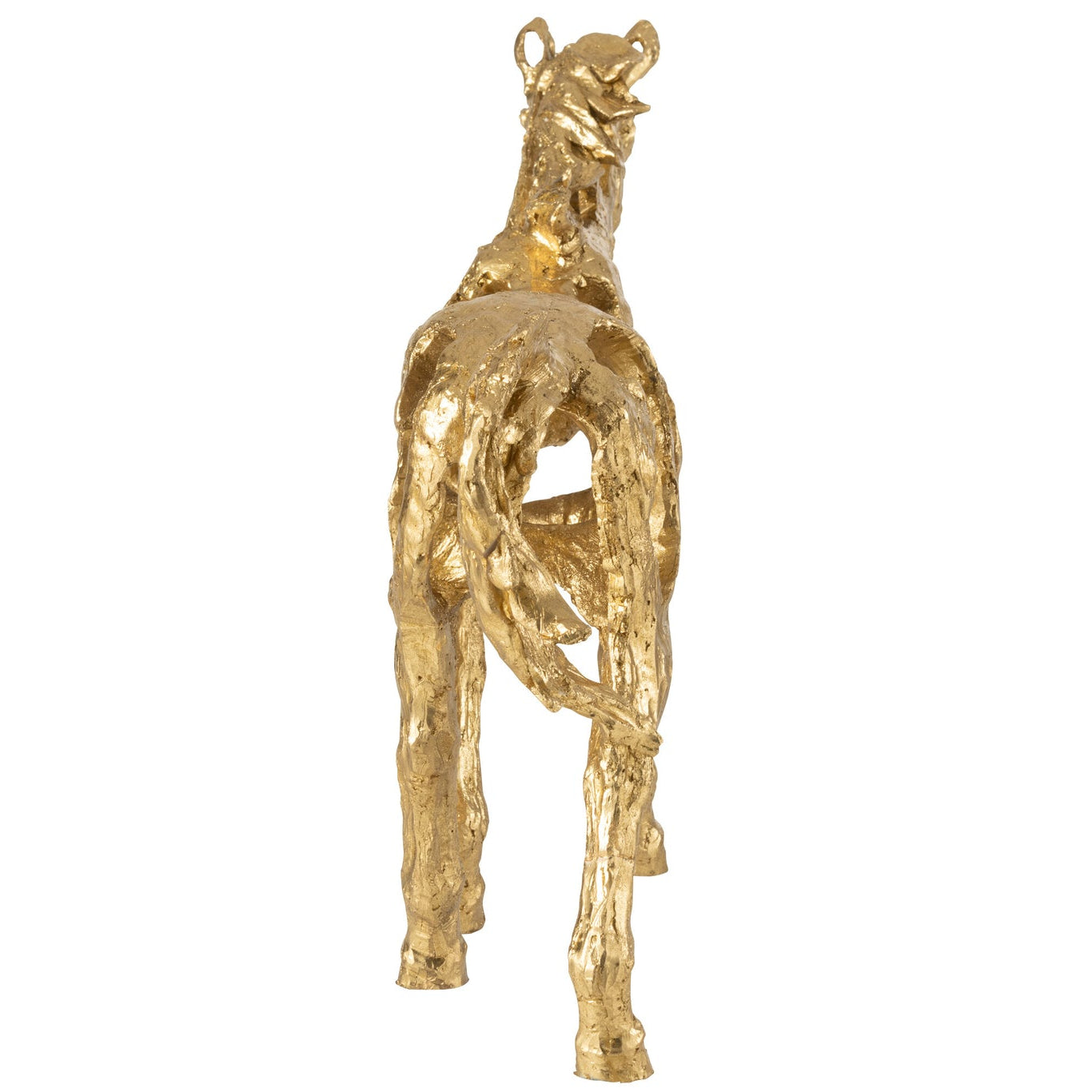 Paard Rennen Polyresin Goudkleurig Large J-Line