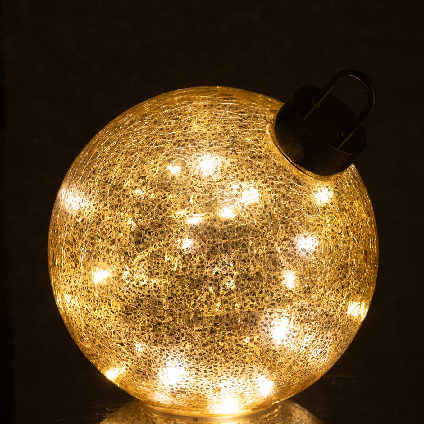 Kerstbal Led Glas Goudkleurig Medium J-Line