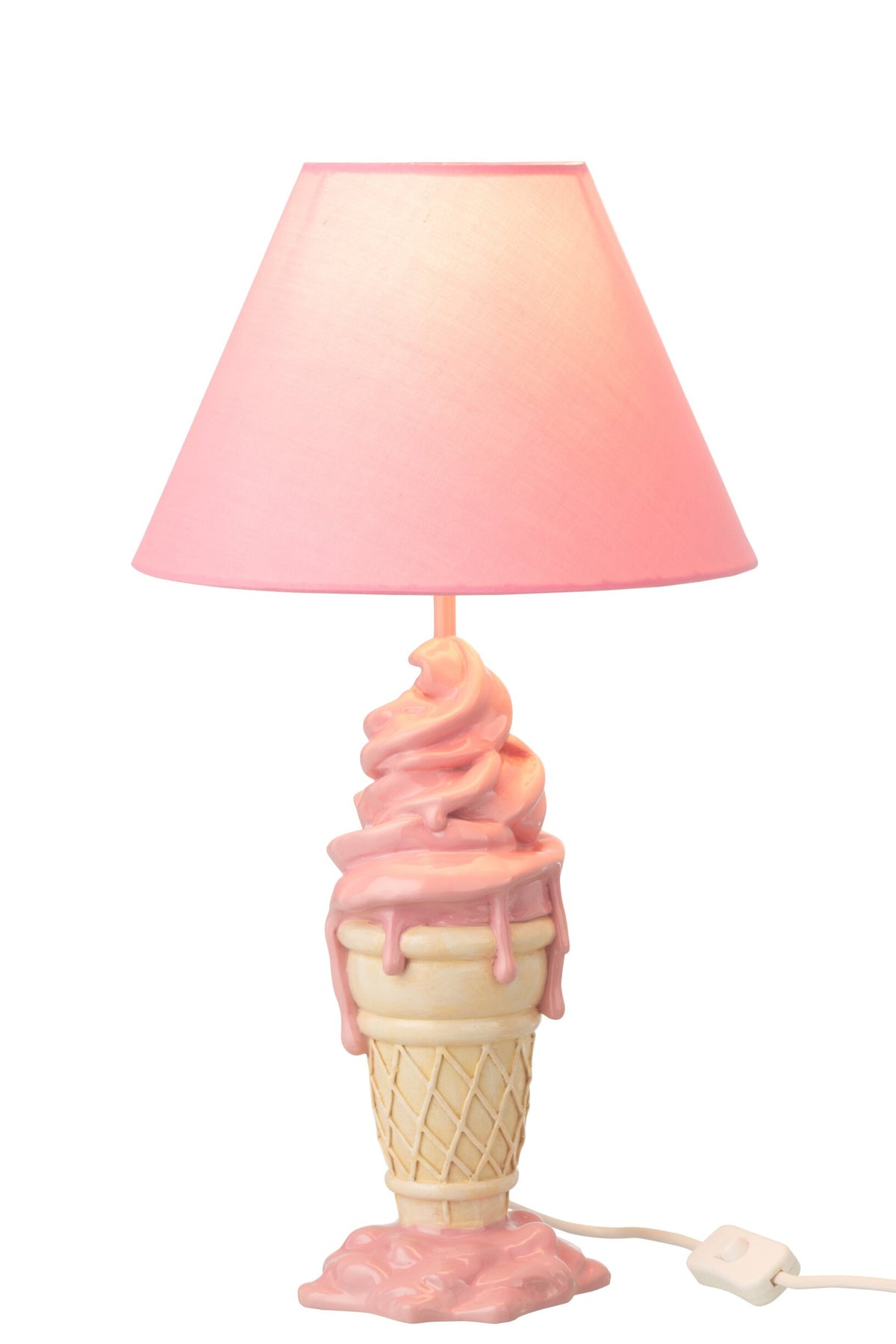 Lamp Ijsje Polyresin Roze/Beige J-Line