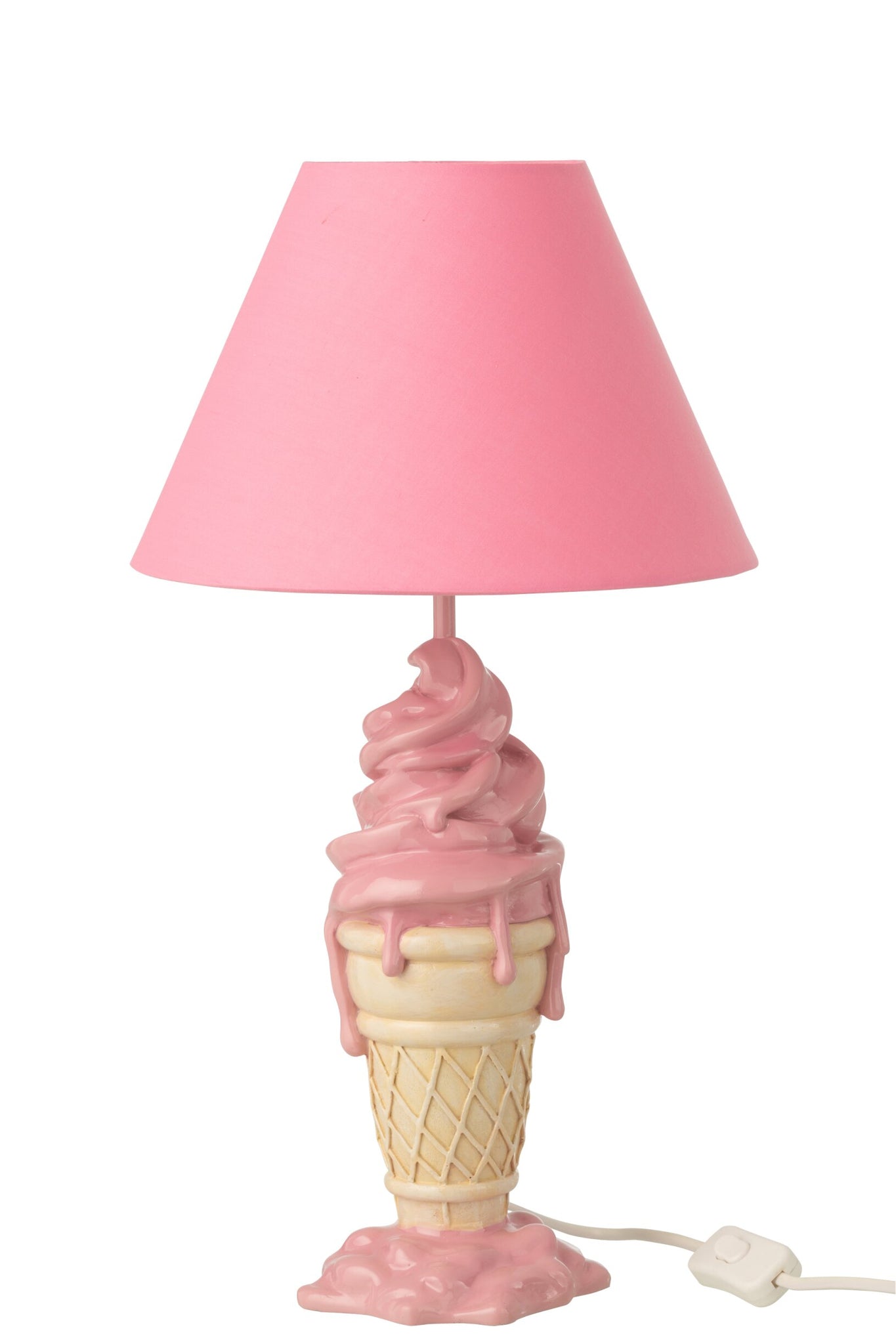 Lamp Ijsje Polyresin Roze/Beige J-Line
