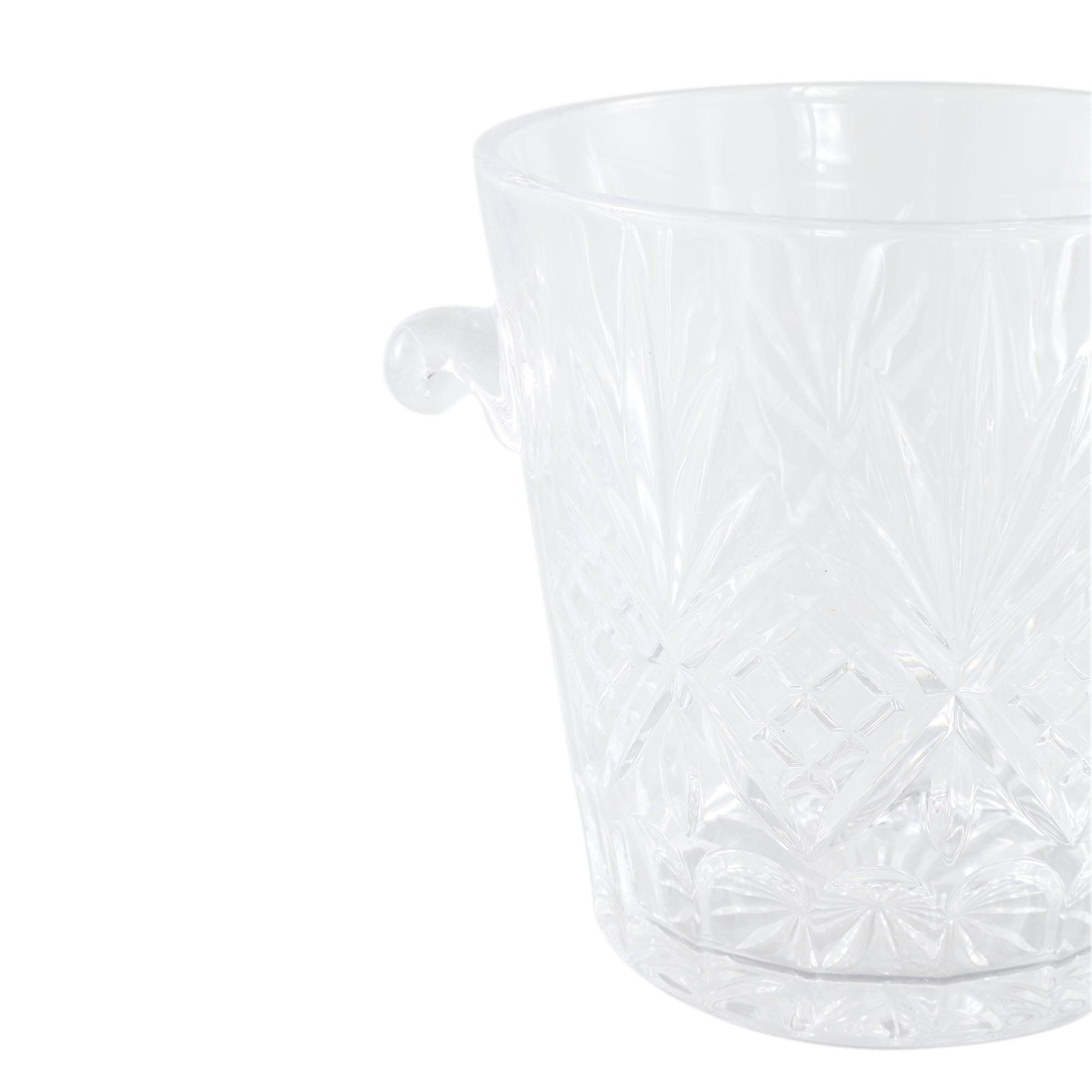 Kristallen glazen ronde ijs emmer PTMD