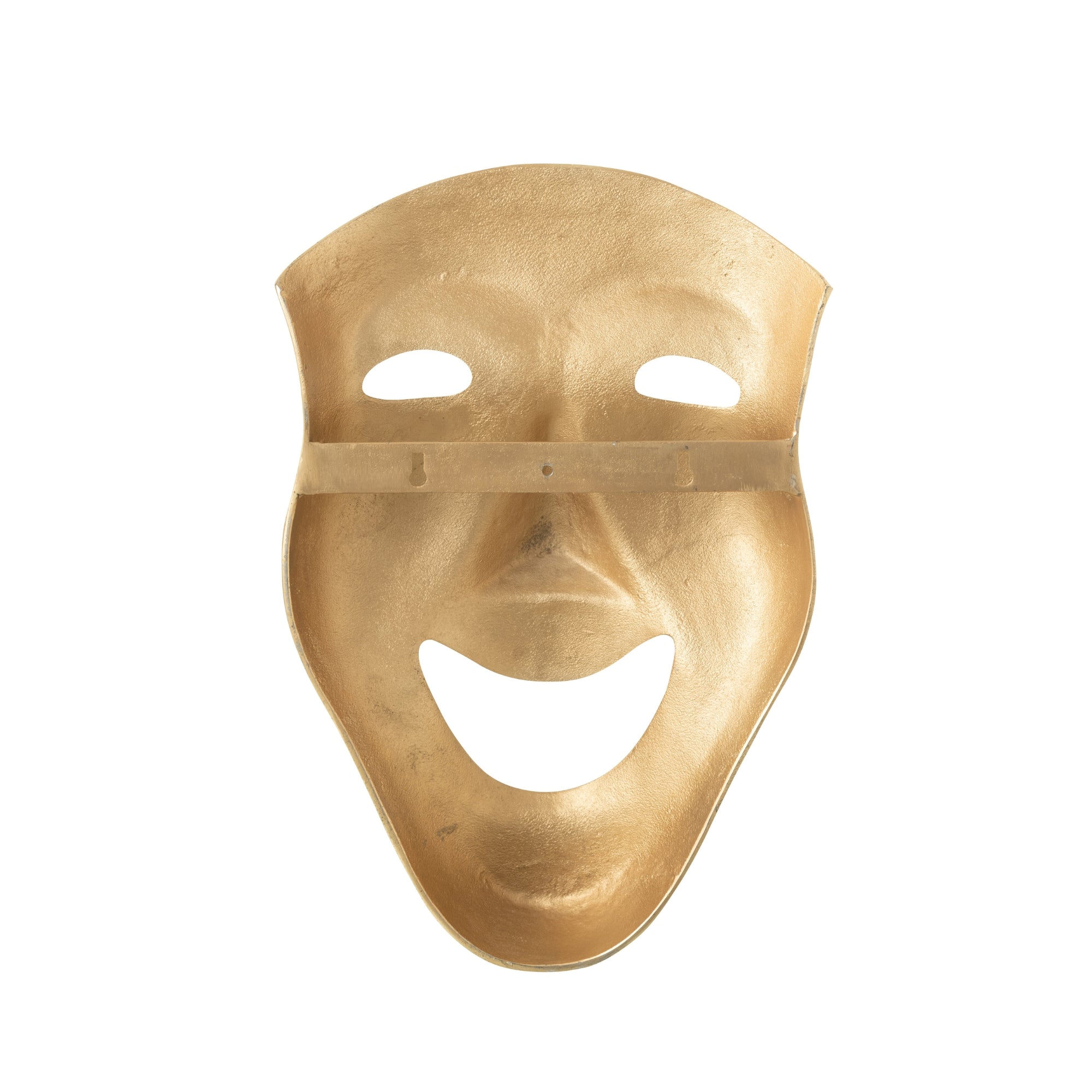 Wanddecoratie Abstract Masker Aluminium Goud Large J-Line