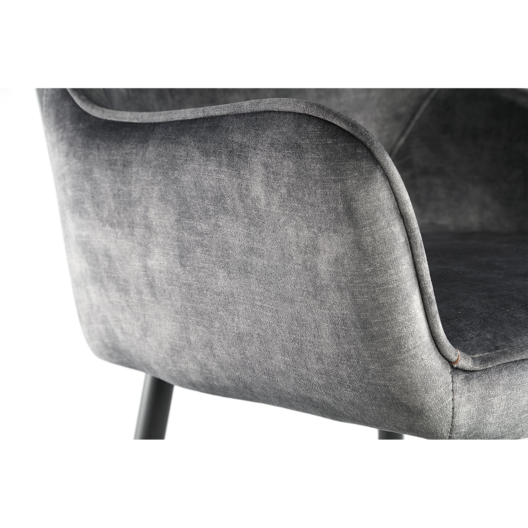 Barstoel Fal Low Velvet Antraciet Set Van 2 PTMD