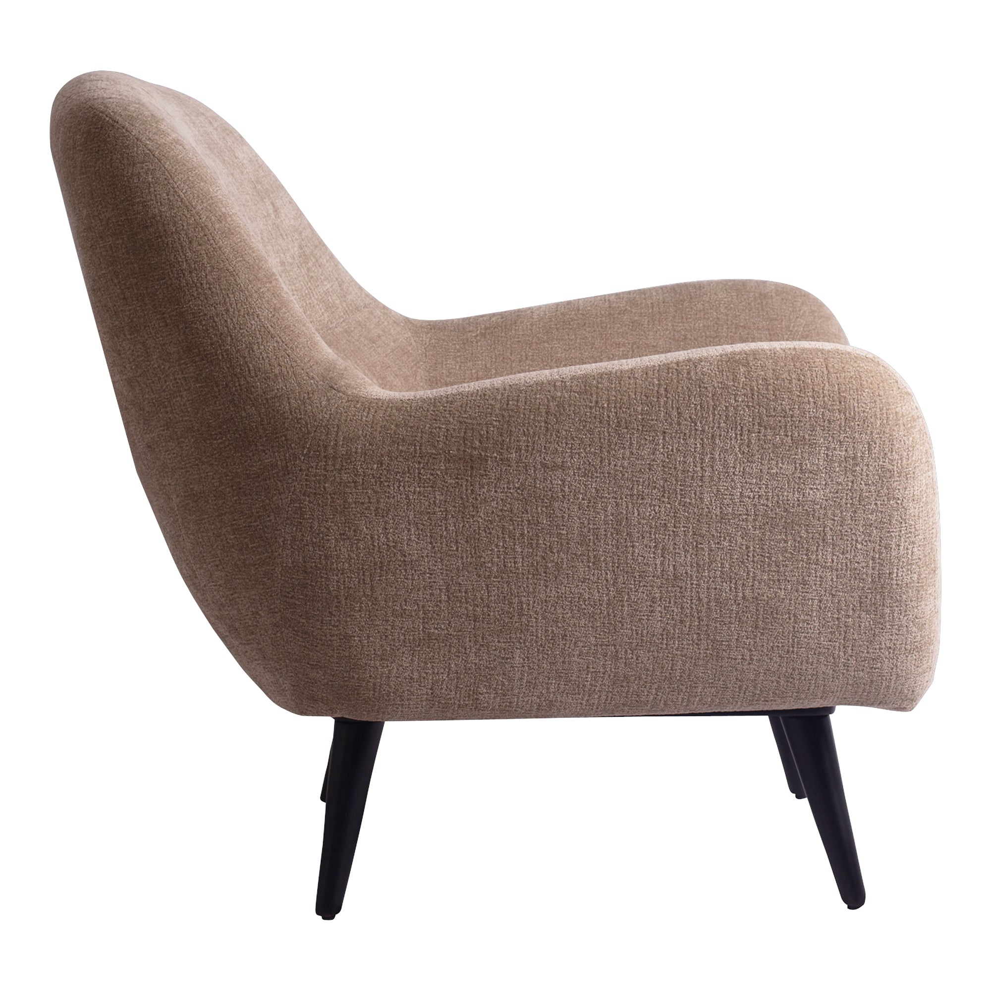 Fauteuil Donny Cream fauteuil black wooden legs PTMD