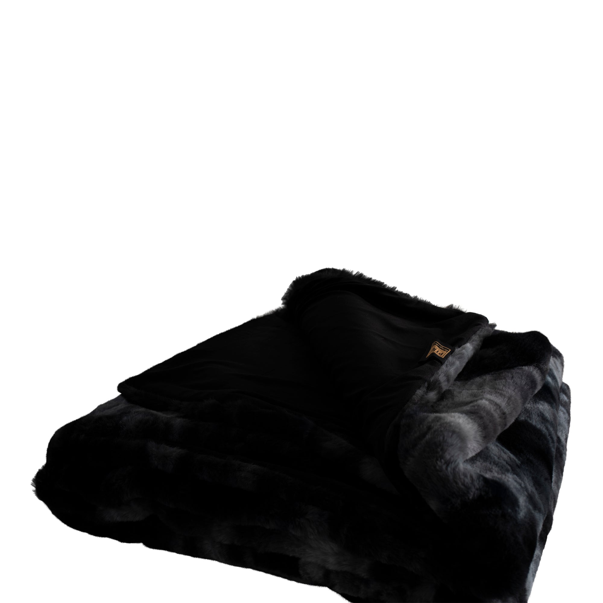 Linde Plaid Zwart Fluweel 220x240cm PTMD
