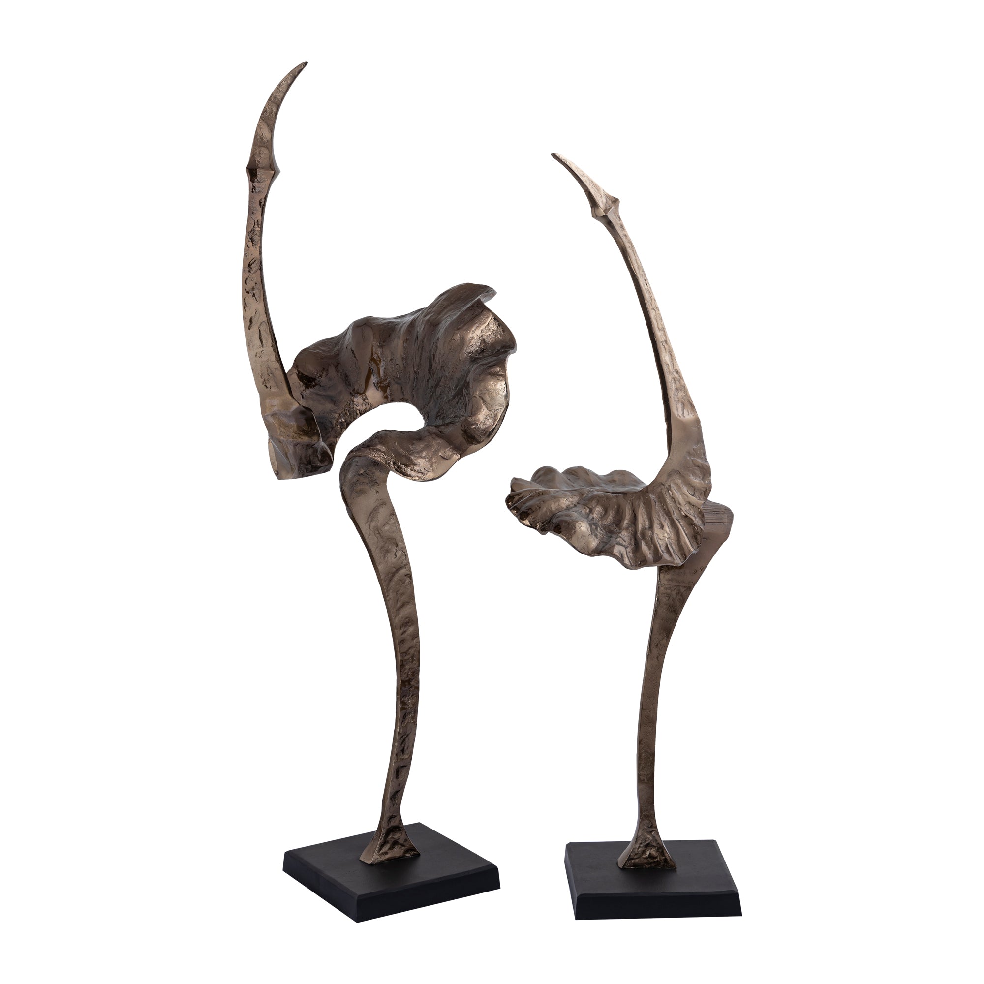 Artistiek Yobie Messing Extreme Standbeeld PTMD Set van 2