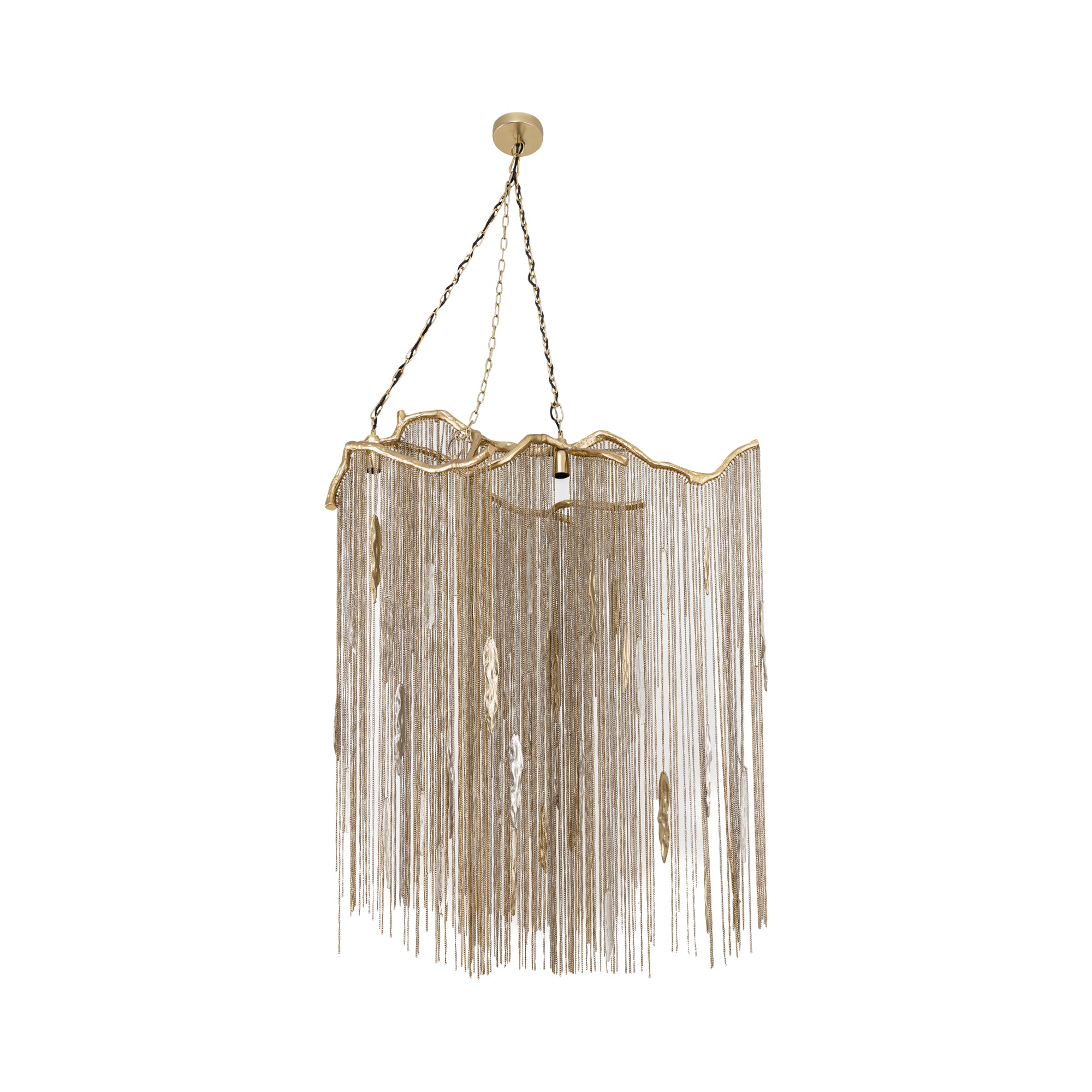 Wilco Brass casted alu hanging lamp chains wide PTMD