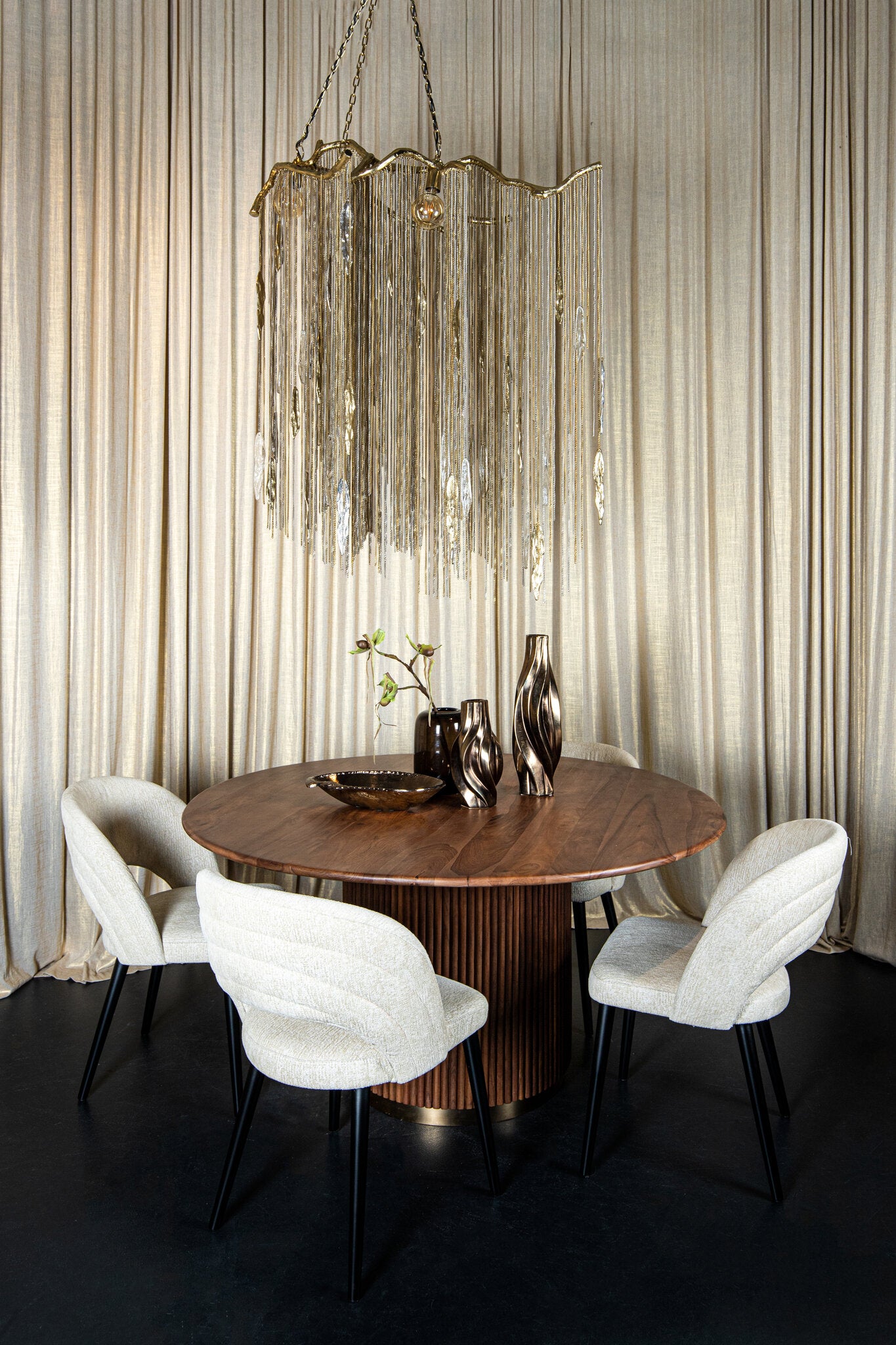 Wilco Brass casted alu hanging lamp chains wide PTMD