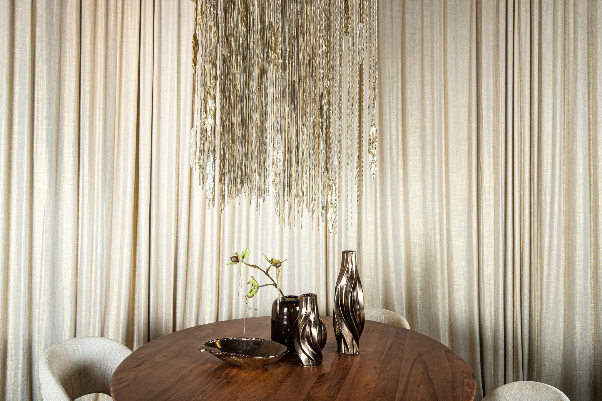Wilco Brass casted alu hanging lamp chains wide PTMD