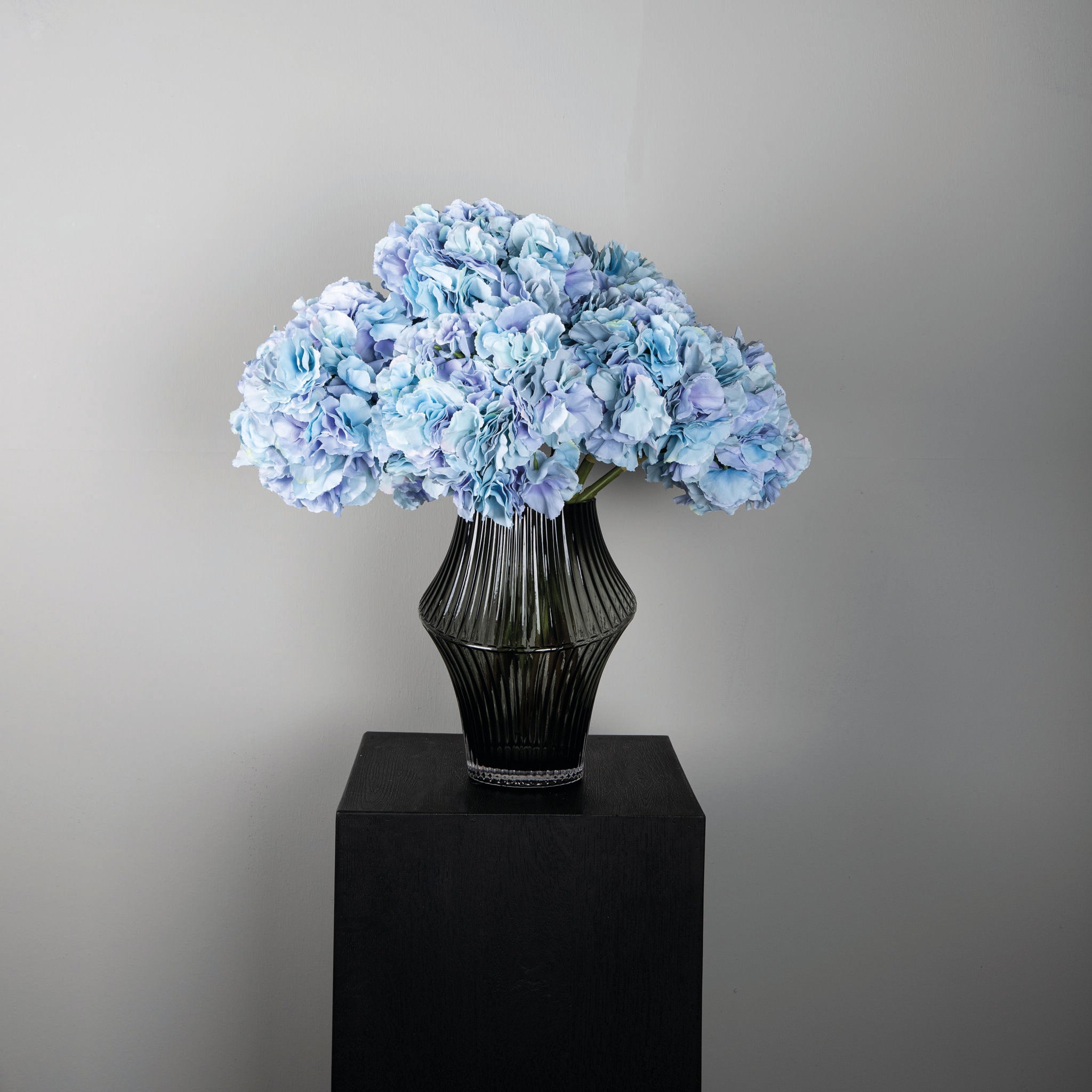 Kunstbloem Hortensia - 16x28x54 cm - Kunststof Blauw PTMD