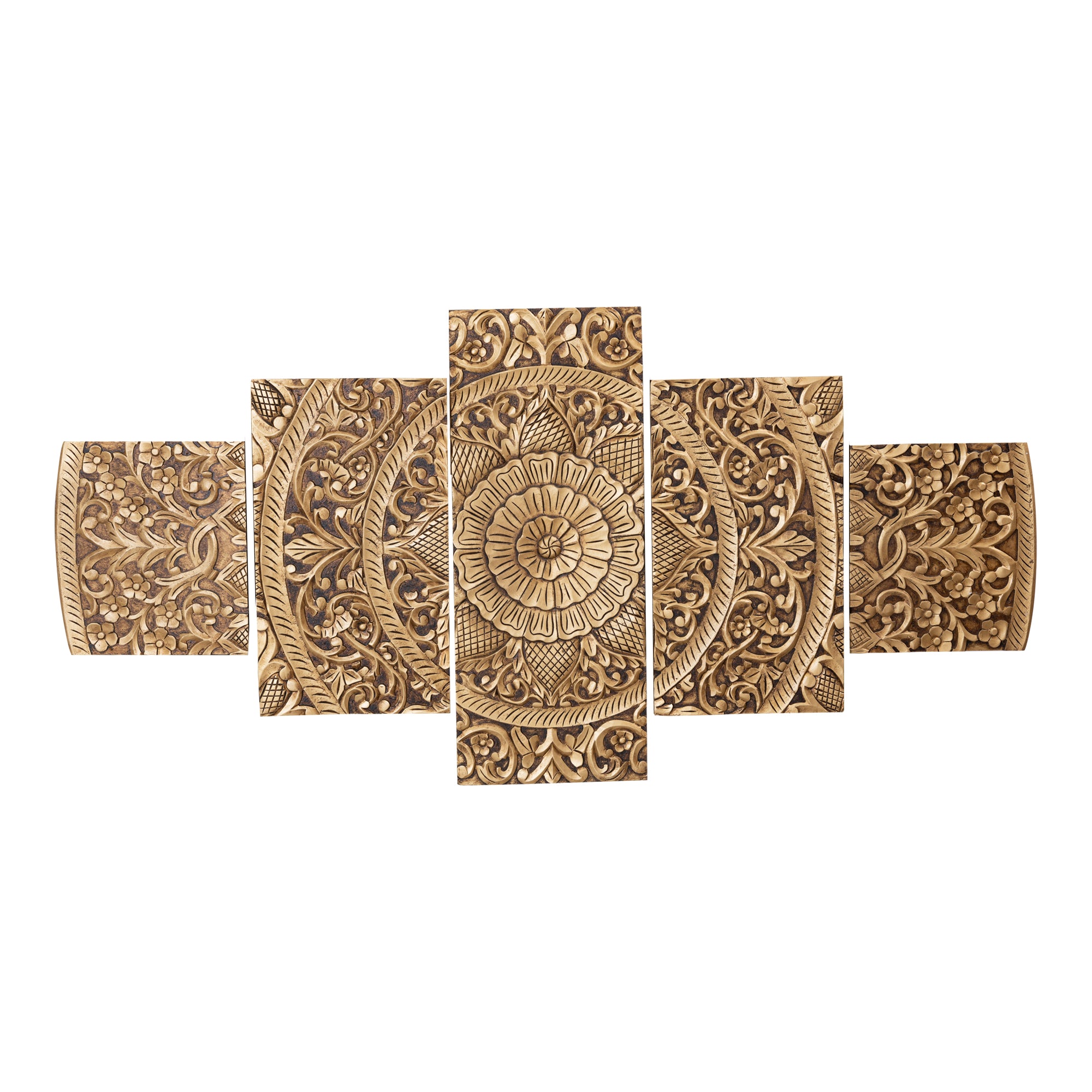 Wandpaneel Sharlene - 180x90cm - MDF - Goud PTMD