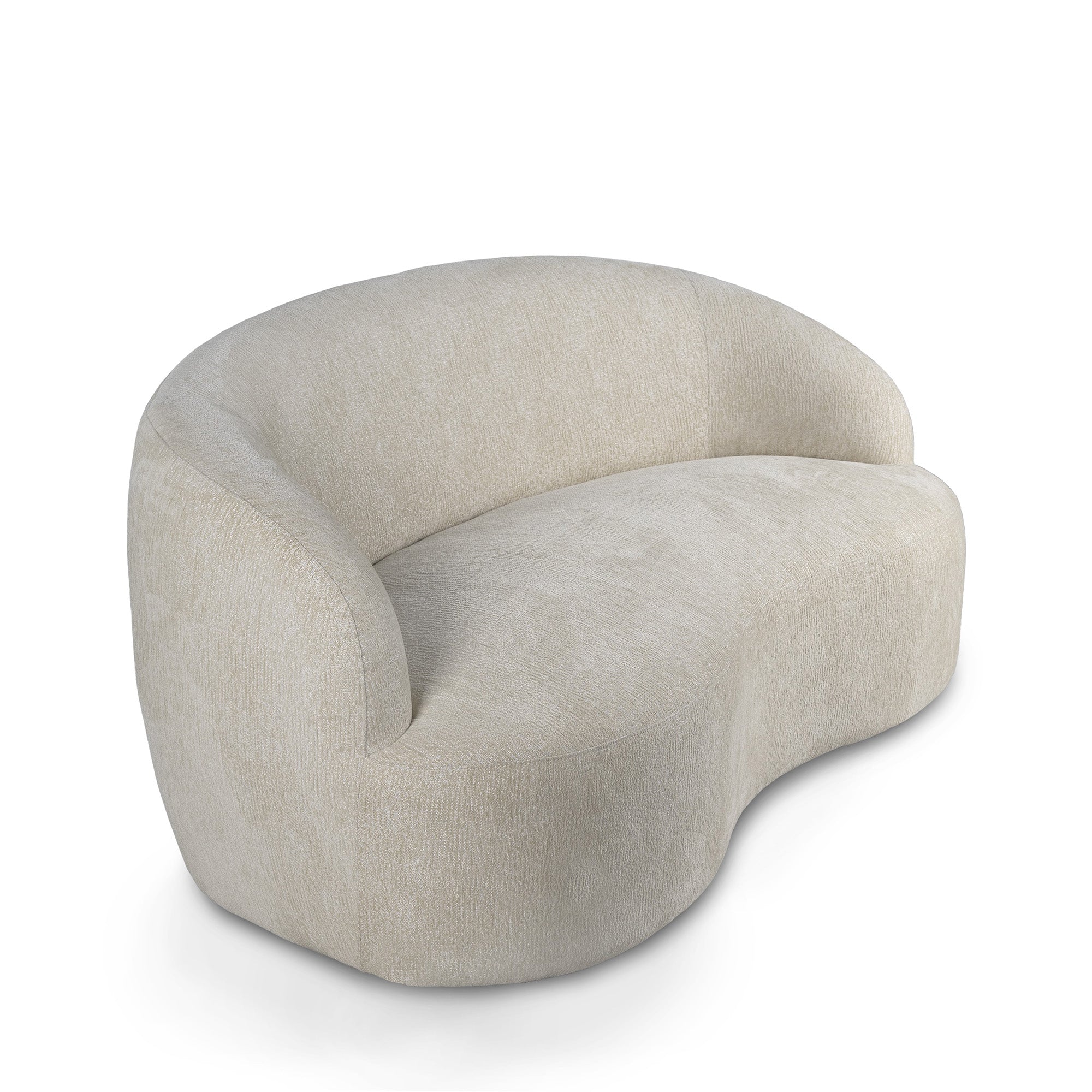 Bohne Cream 9901 Nanci Fabric 2 Seater Sofa PTMD