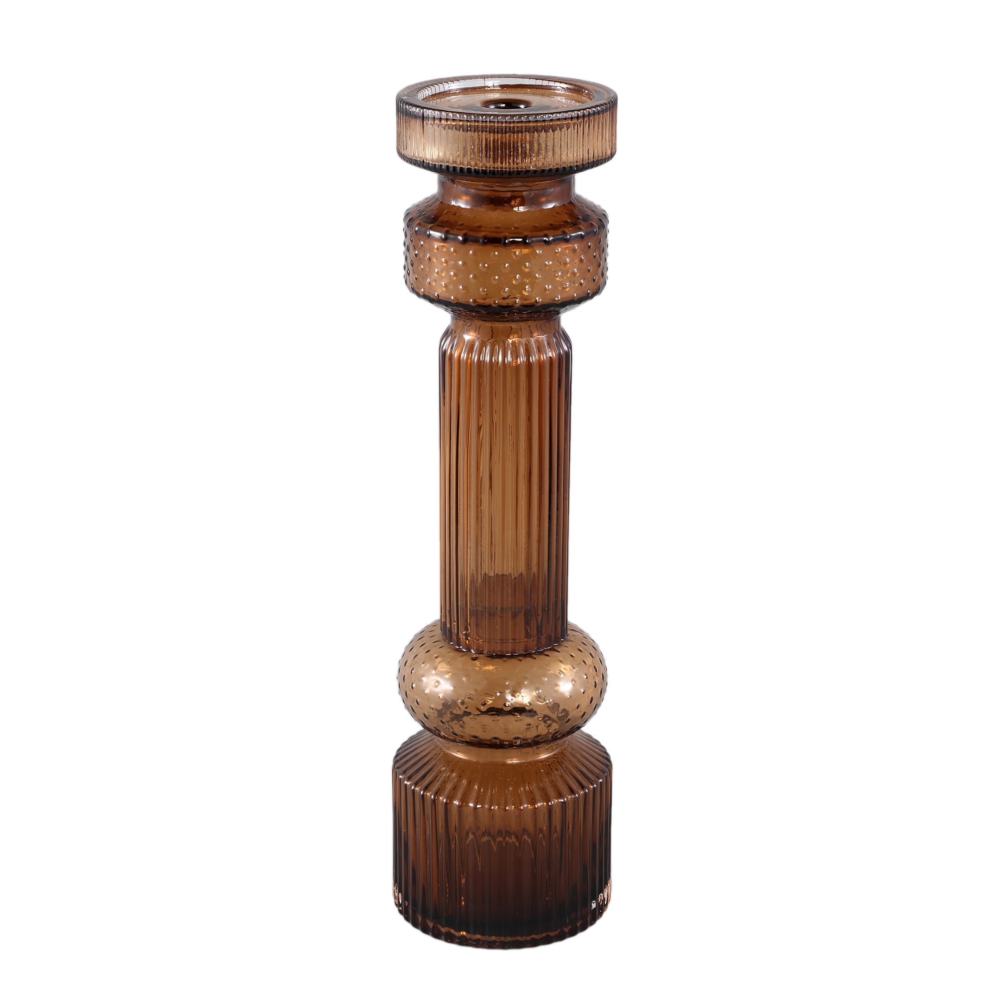 Fadri Bronze Glass Candle Holder L PTMD