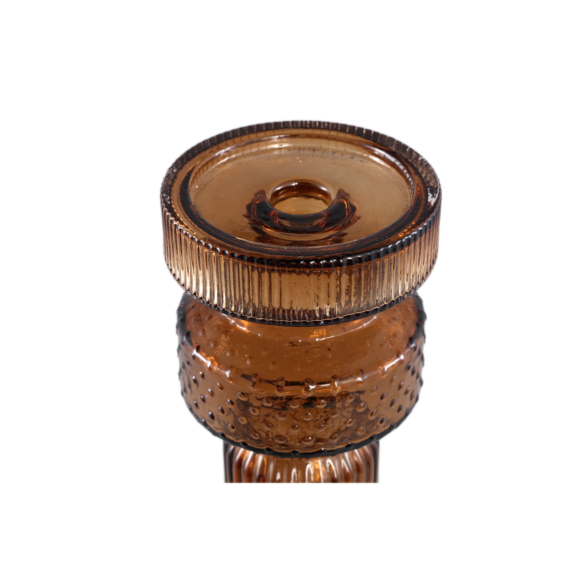 Fadri Bronze Glass Candle Holder L PTMD