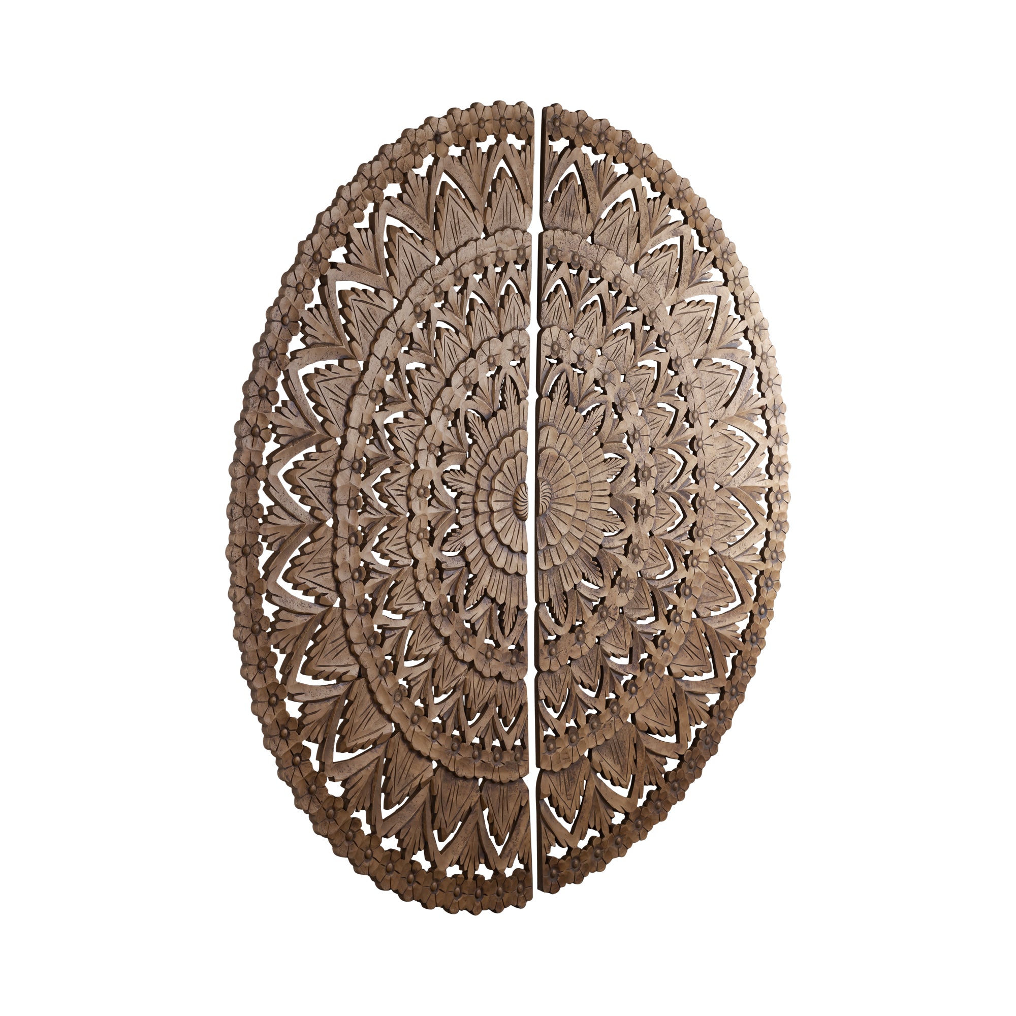 Wandpaneel Willian - Ø180cm - MDF - Bruin PTMD