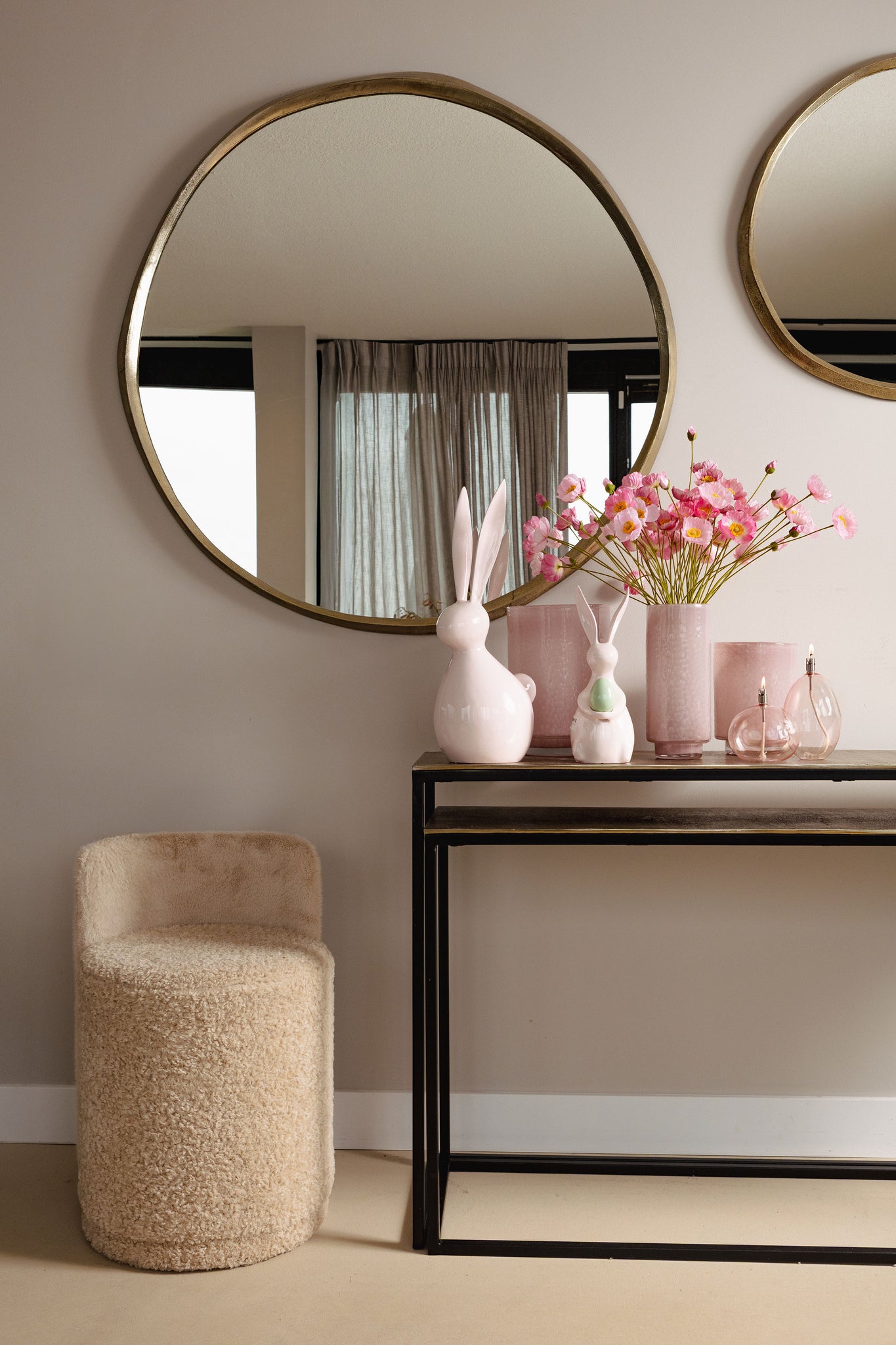 Limara Spiegel - 115x115x2 cm - Aluminium - Messing PTMD