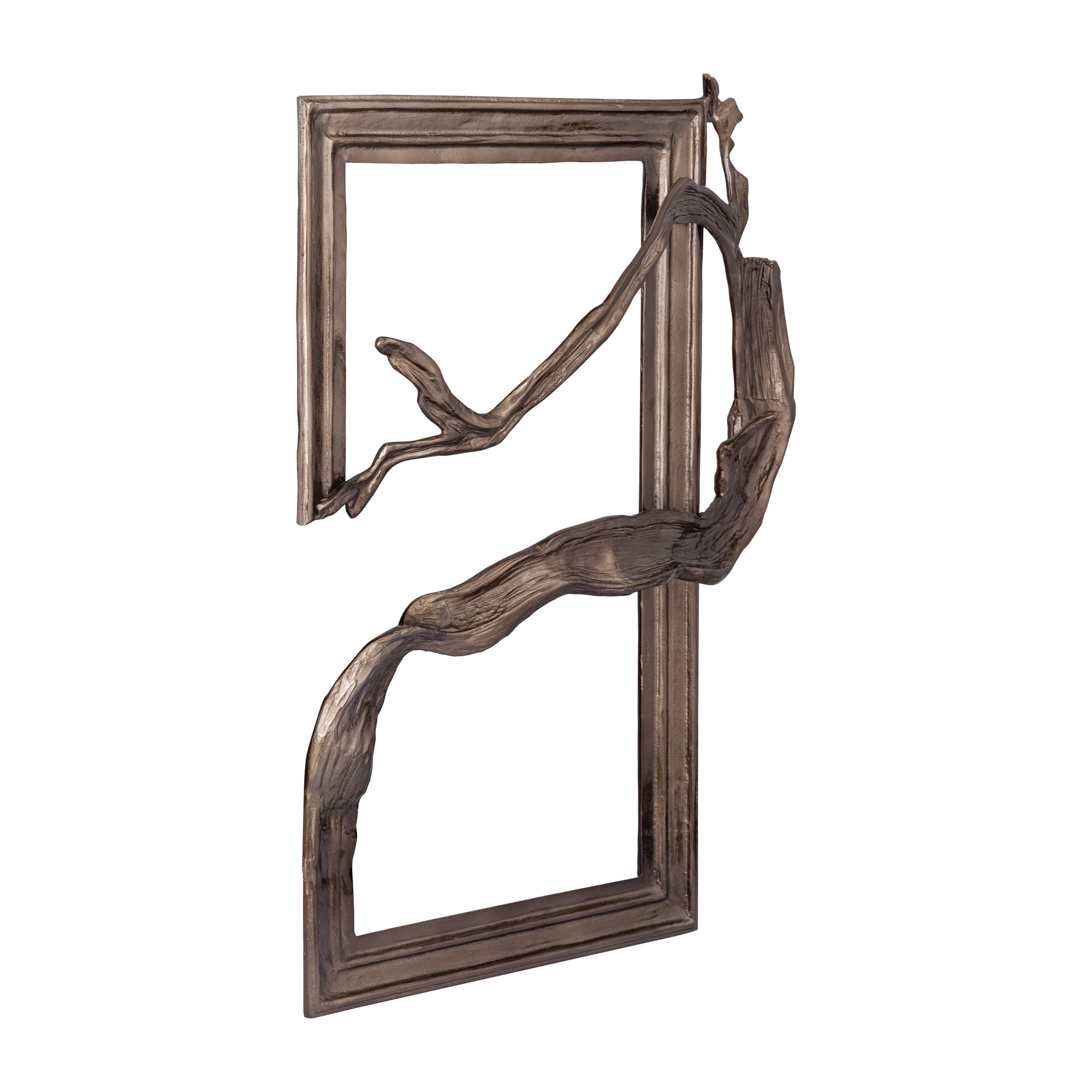 Wandpaneel Heleena - 99x13x101 cm - Aluminium - Zwart PTMD