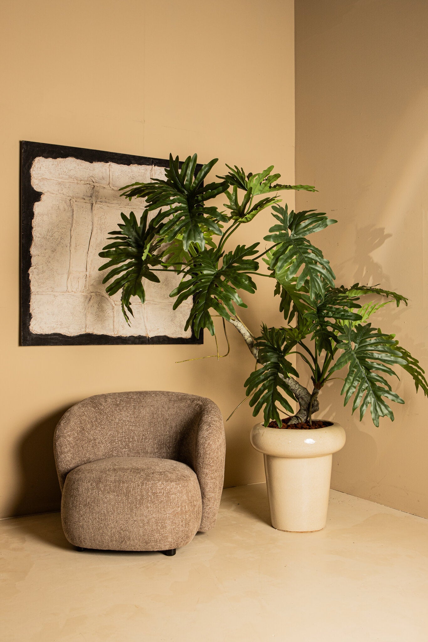 Tree Green Spring Rain Tree In Black Pot 170x120x170cm PTMD